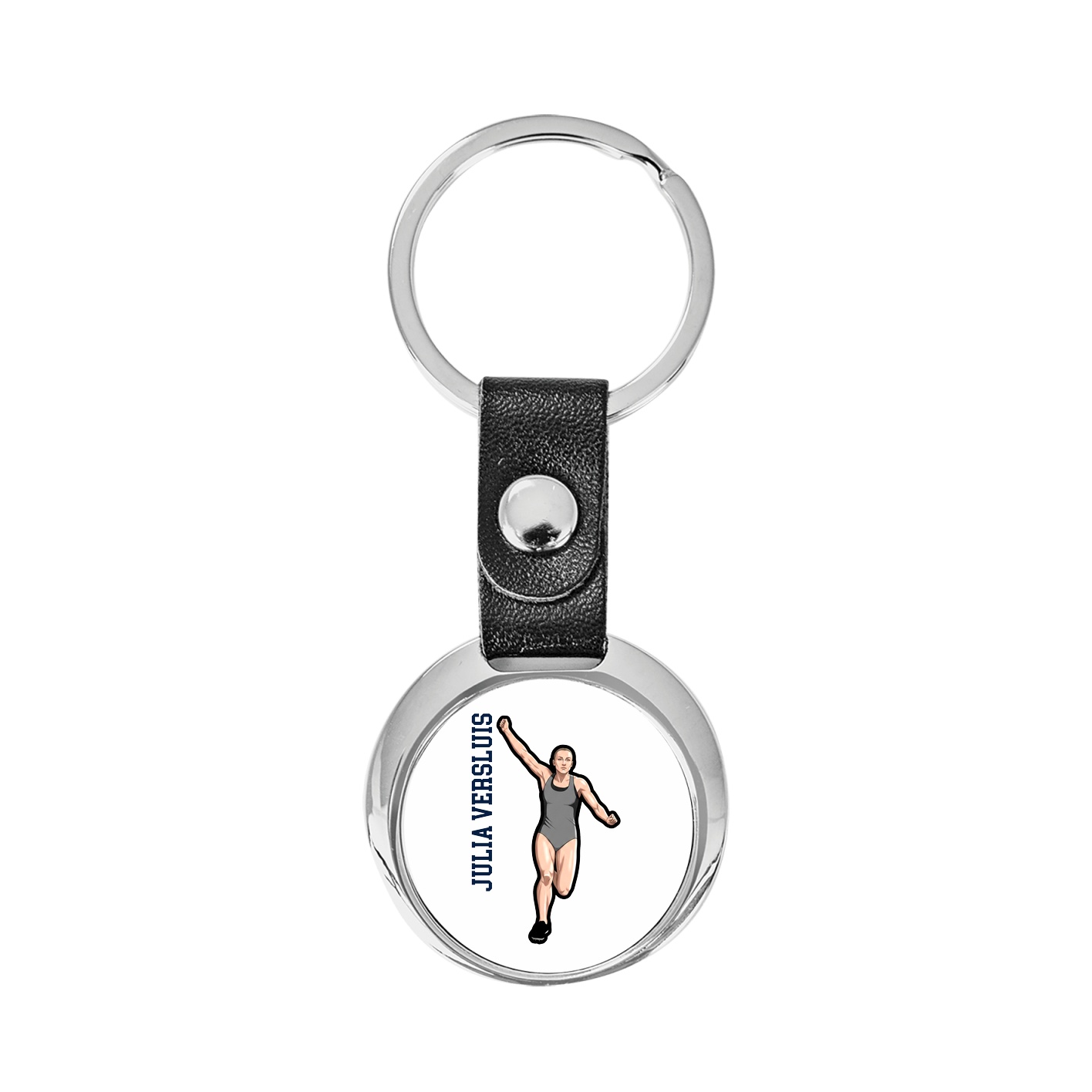Key Chain — Name Vertical in Classic