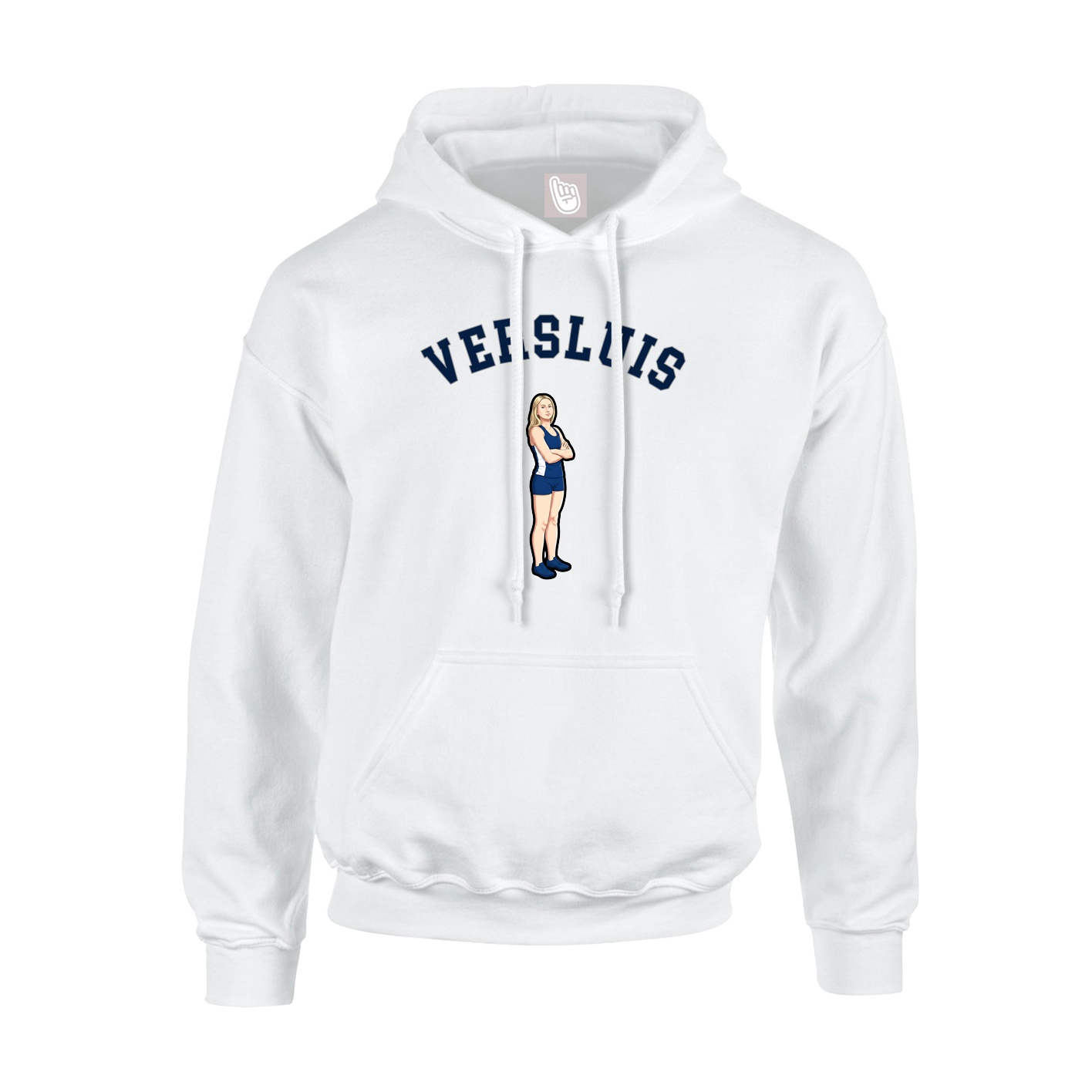 Hoodie — Shirsey Arch in White