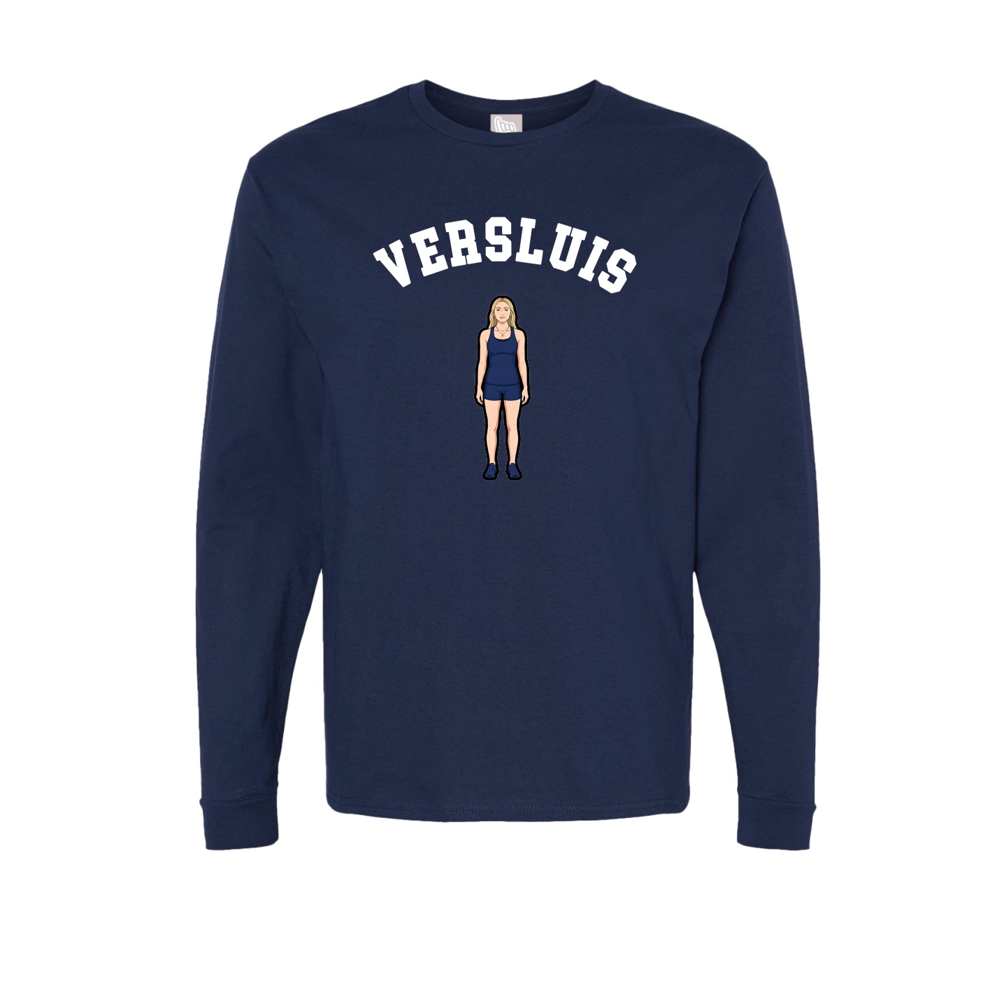 Long Sleeve Tee — Shirsey Arch in Navy