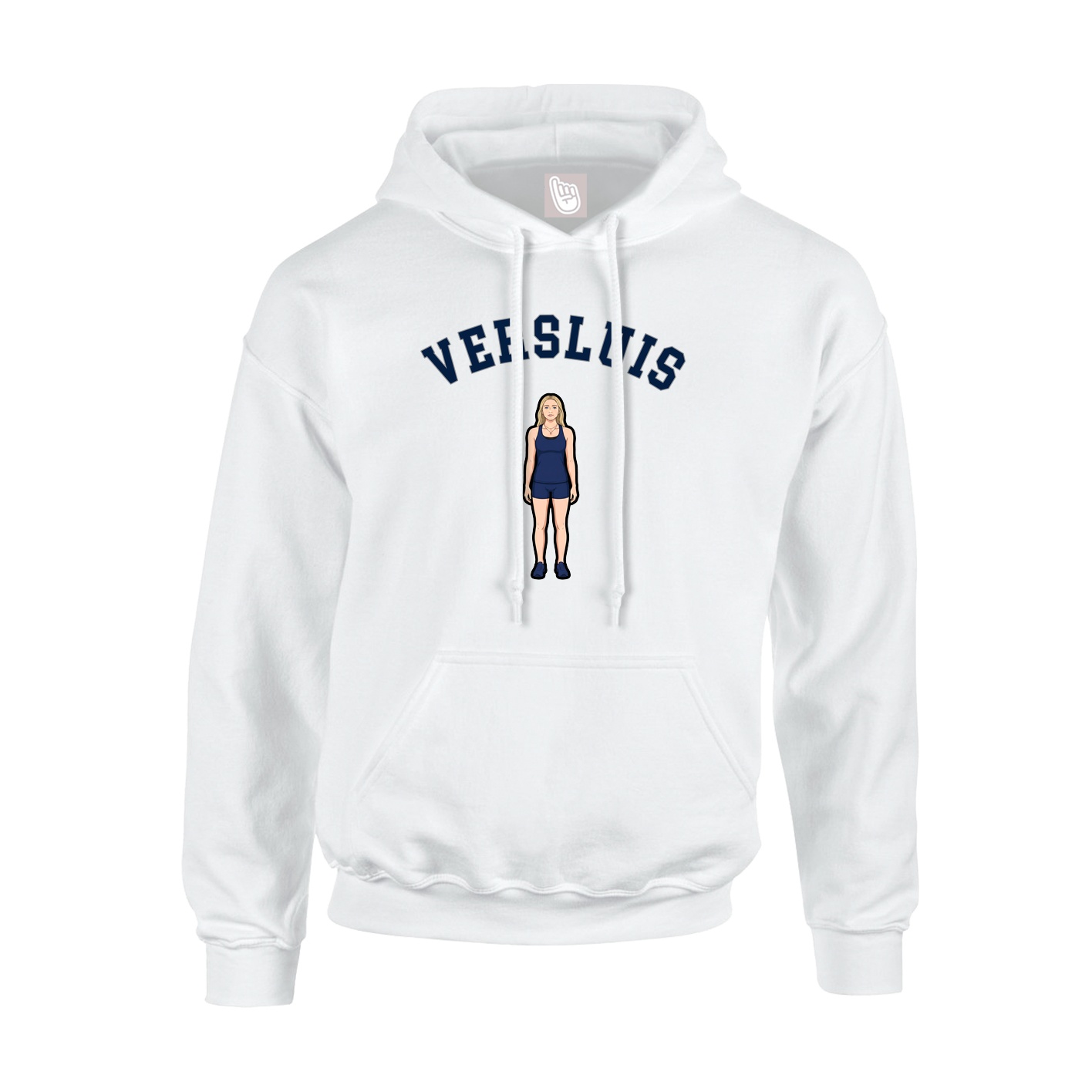 Youth Hoodie — Shirsey Arch in White