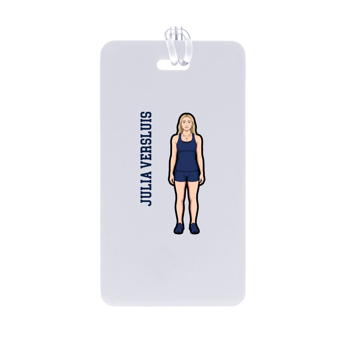 Bag Tag — Name Vertical in Classic