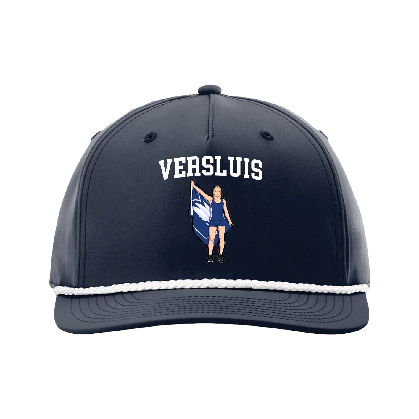 Five-Panel Classic Rope Cap — Shirsey in Navy