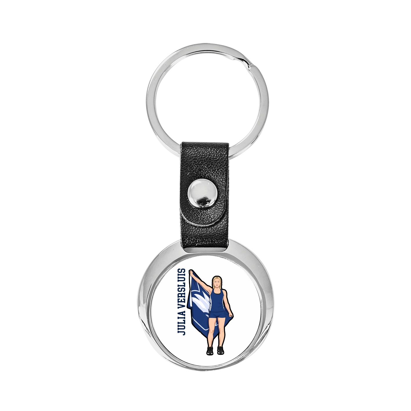 Key Chain — Name Vertical in Classic