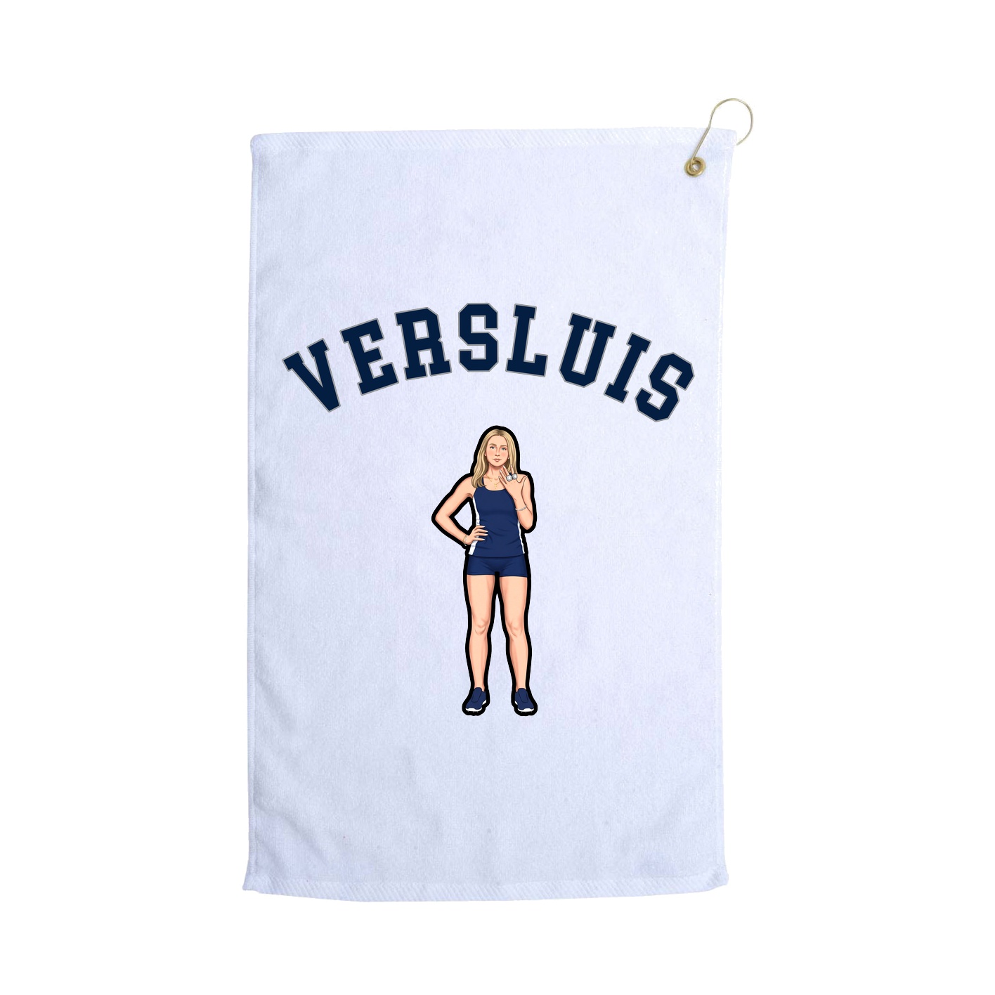 Golf Towel — Shirsey Arch in White