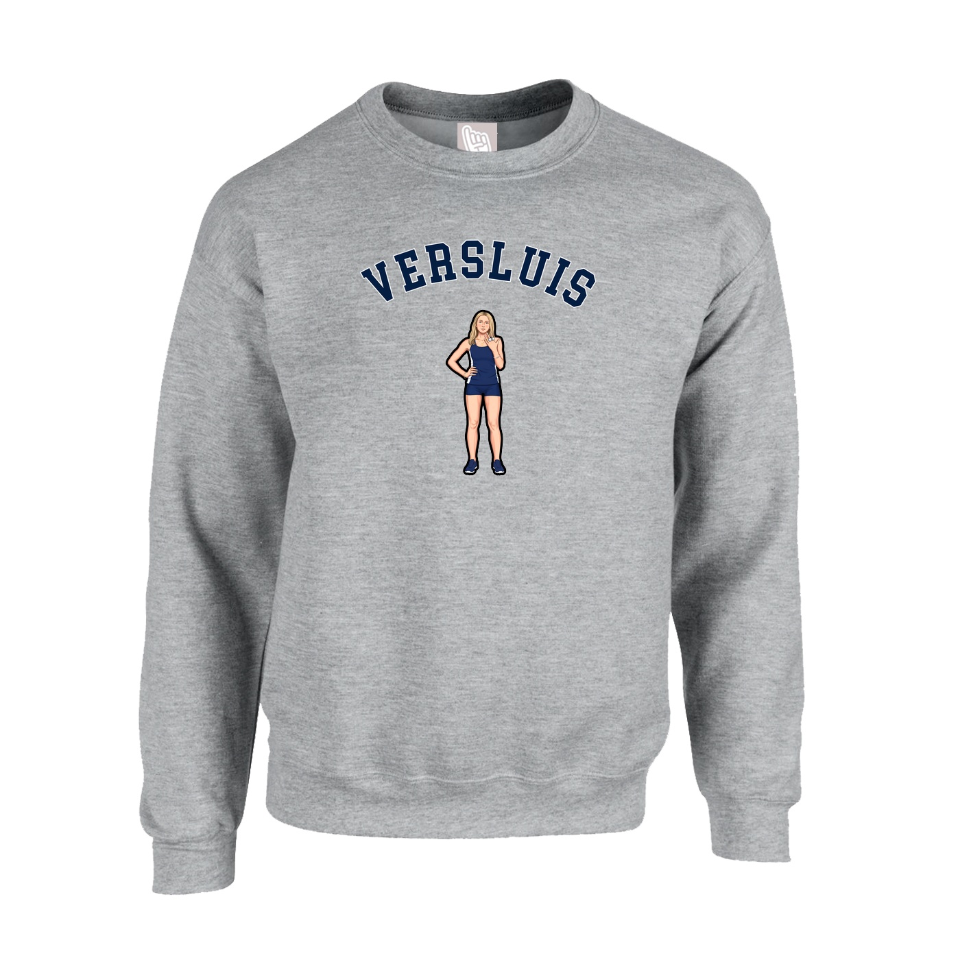 Fleece Crew — Shirsey Arch in Grey
