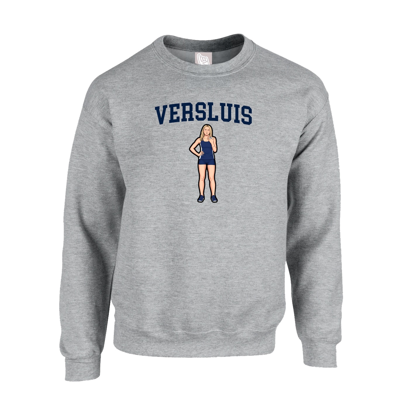 Fleece Crew — Shirsey in Grey