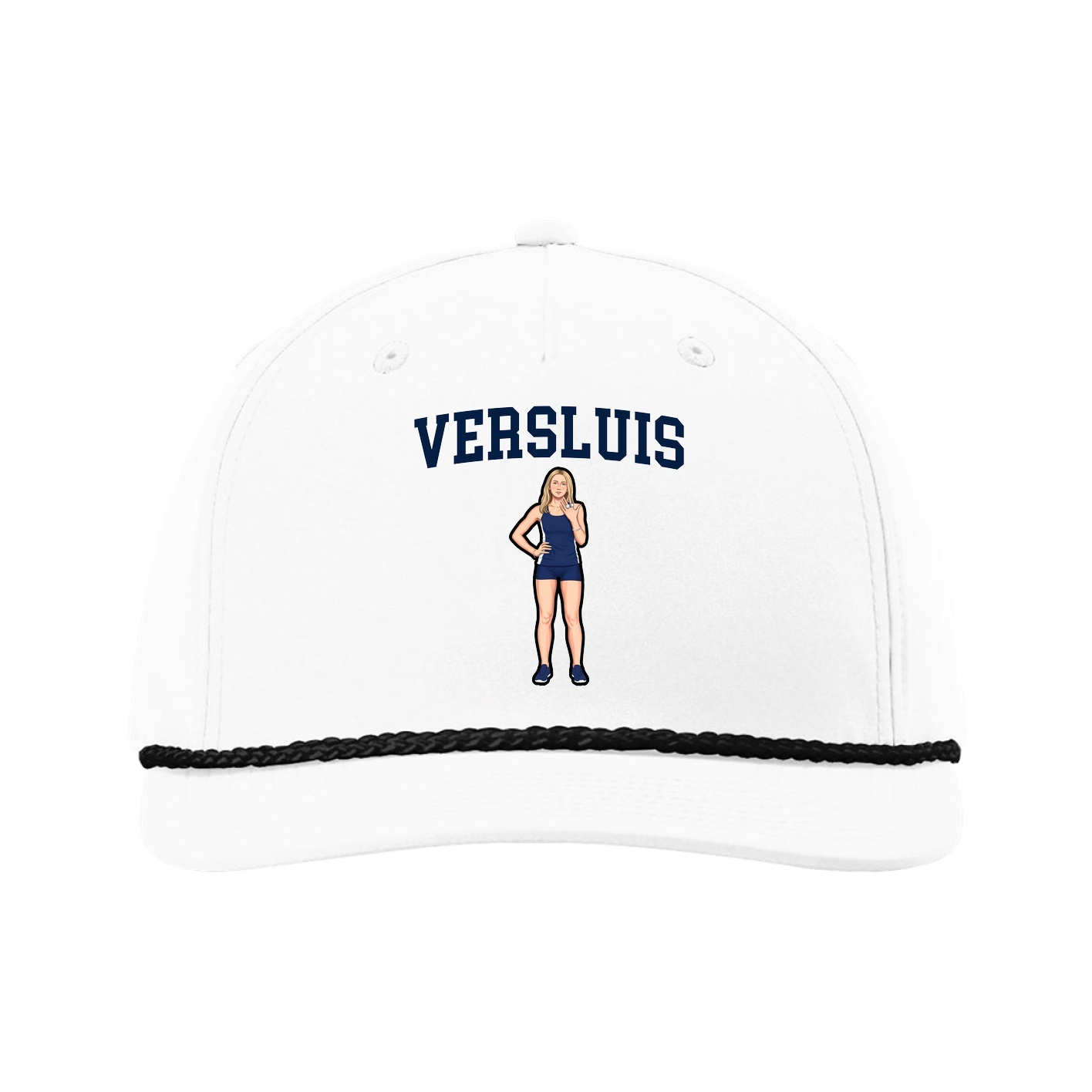 Five-Panel Classic Rope Cap — Shirsey in White