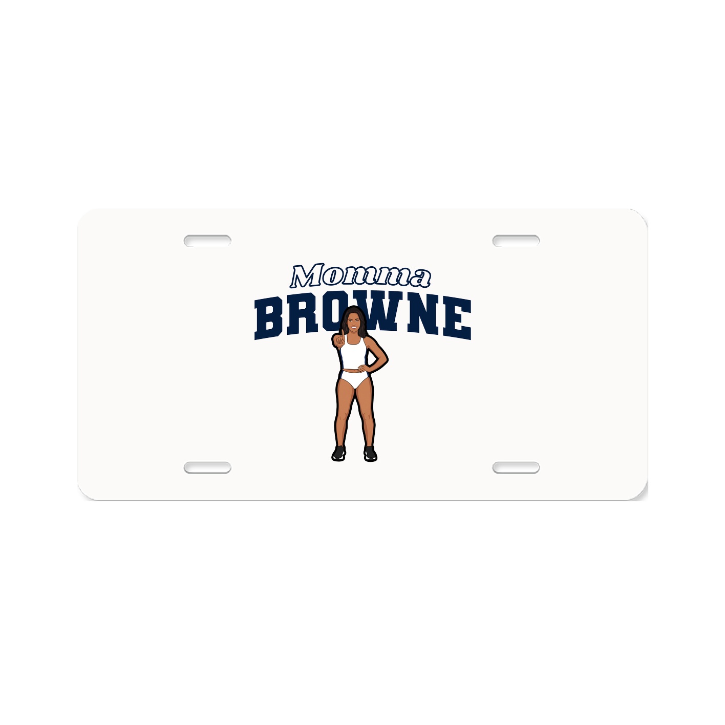 License Plate — Mothers Day Block in Classic