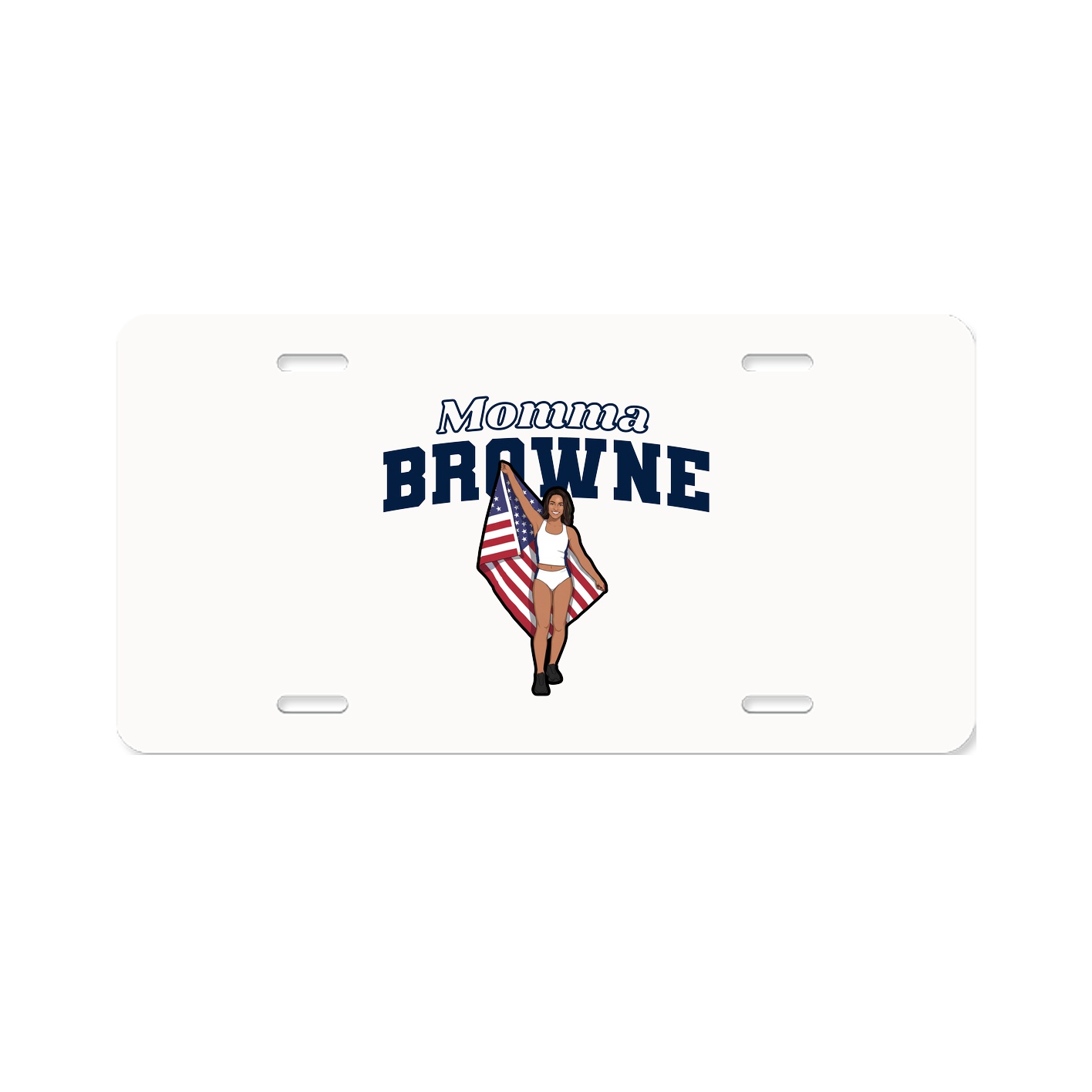 License Plate — Mothers Day Block in Classic