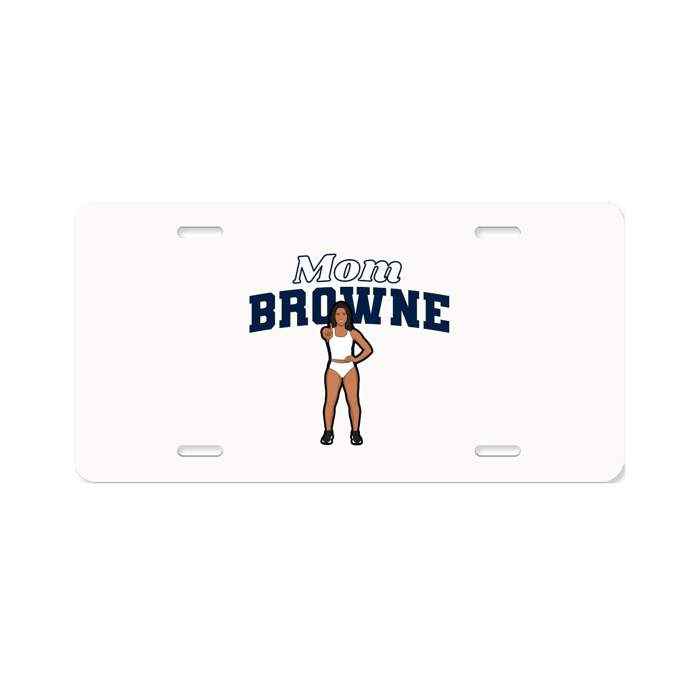 License Plate — Mothers Day Block in Classic