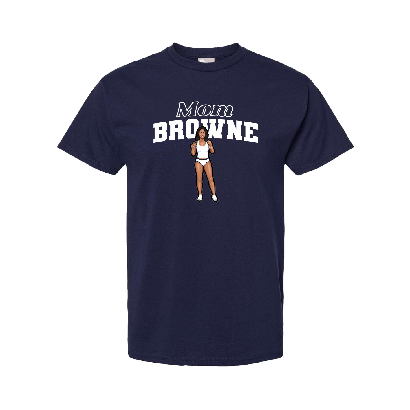 Youth Tee — Mothers Day Block in Navy