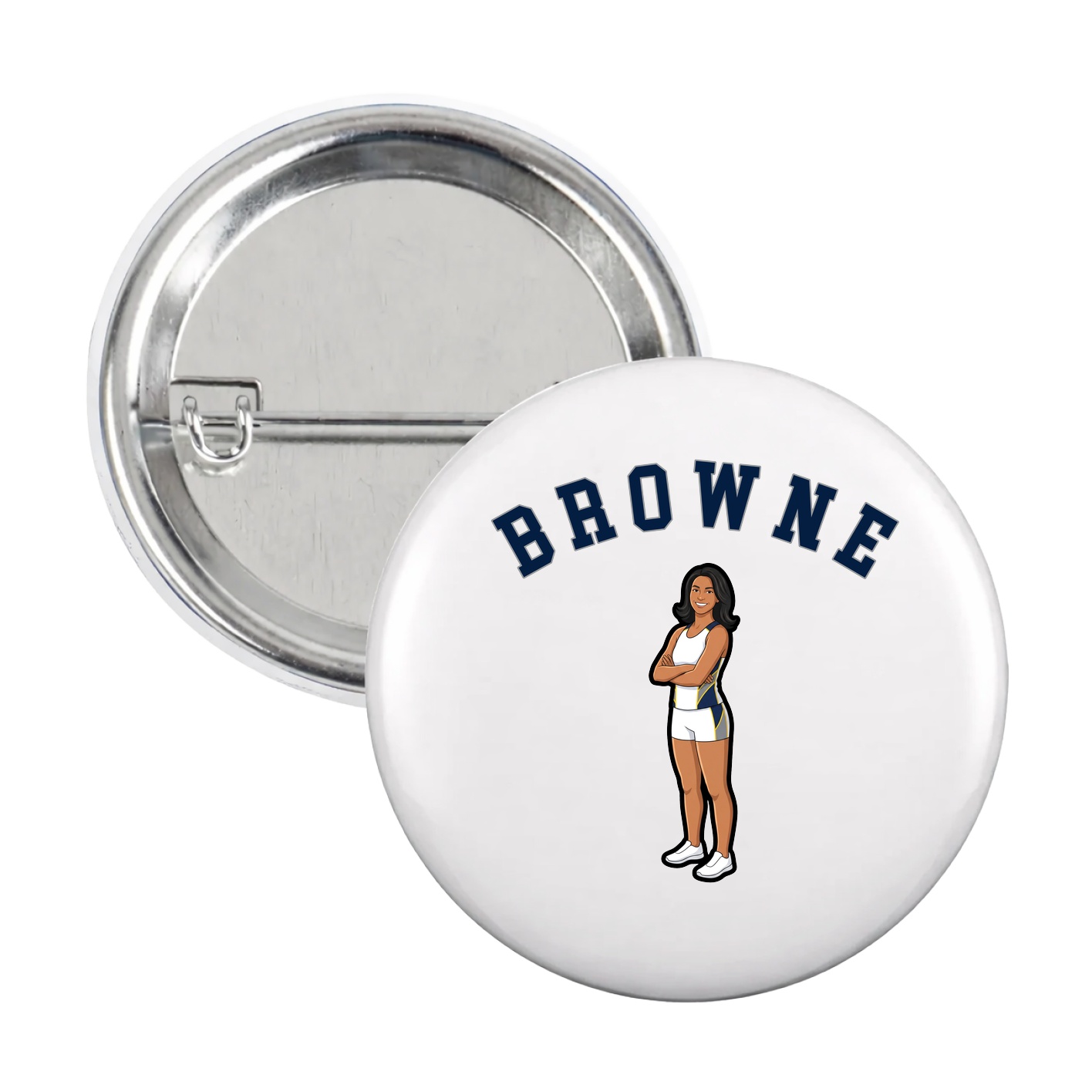Game Day Button — Shirsey Arch in White