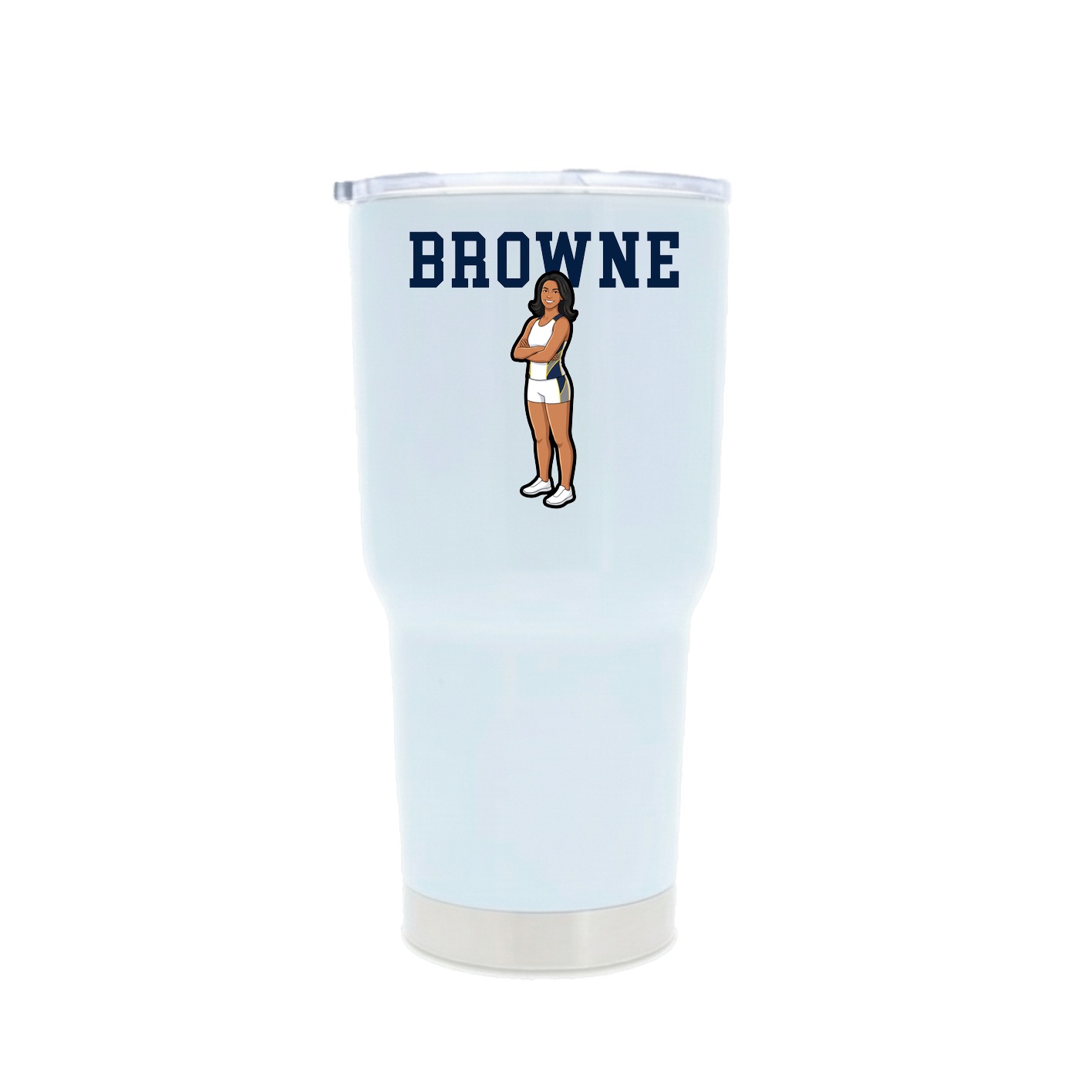 30oz Stainless Steel Tumbler — Shirsey in White