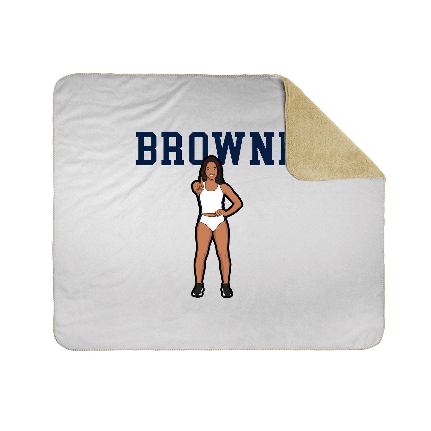 Throw Blanket — Shirsey in White