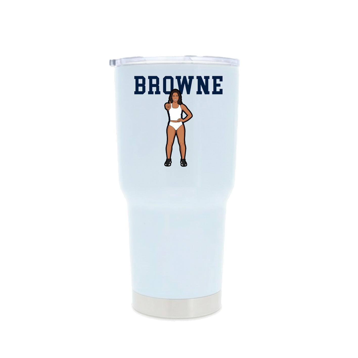 30oz Stainless Steel Tumbler — Shirsey in White