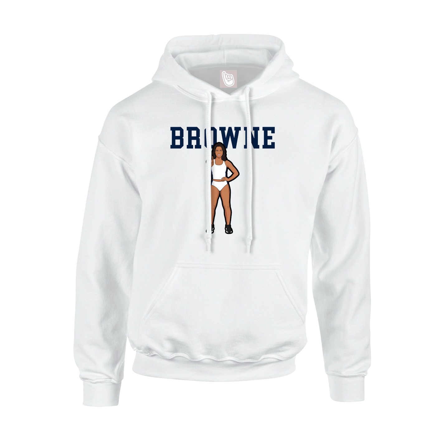 Hoodie — Shirsey in White