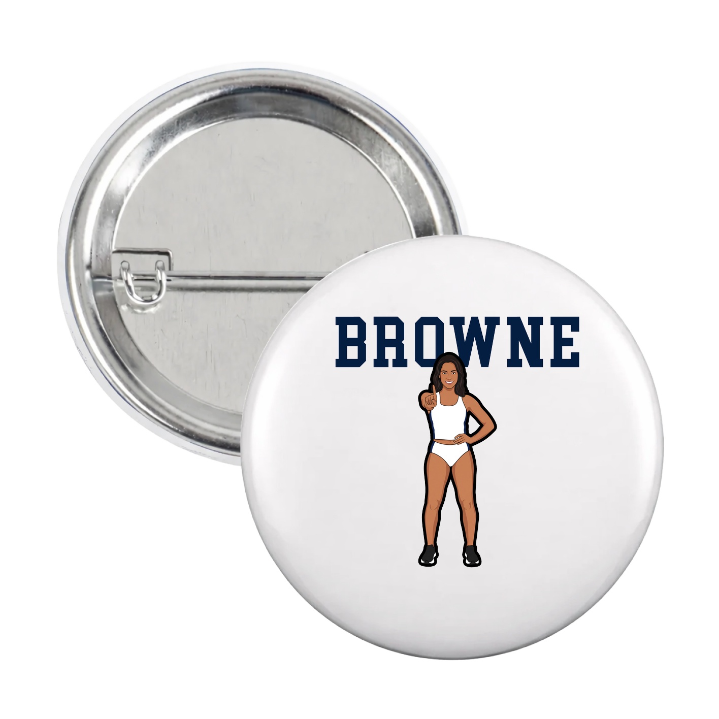 Game Day Button — Shirsey in White