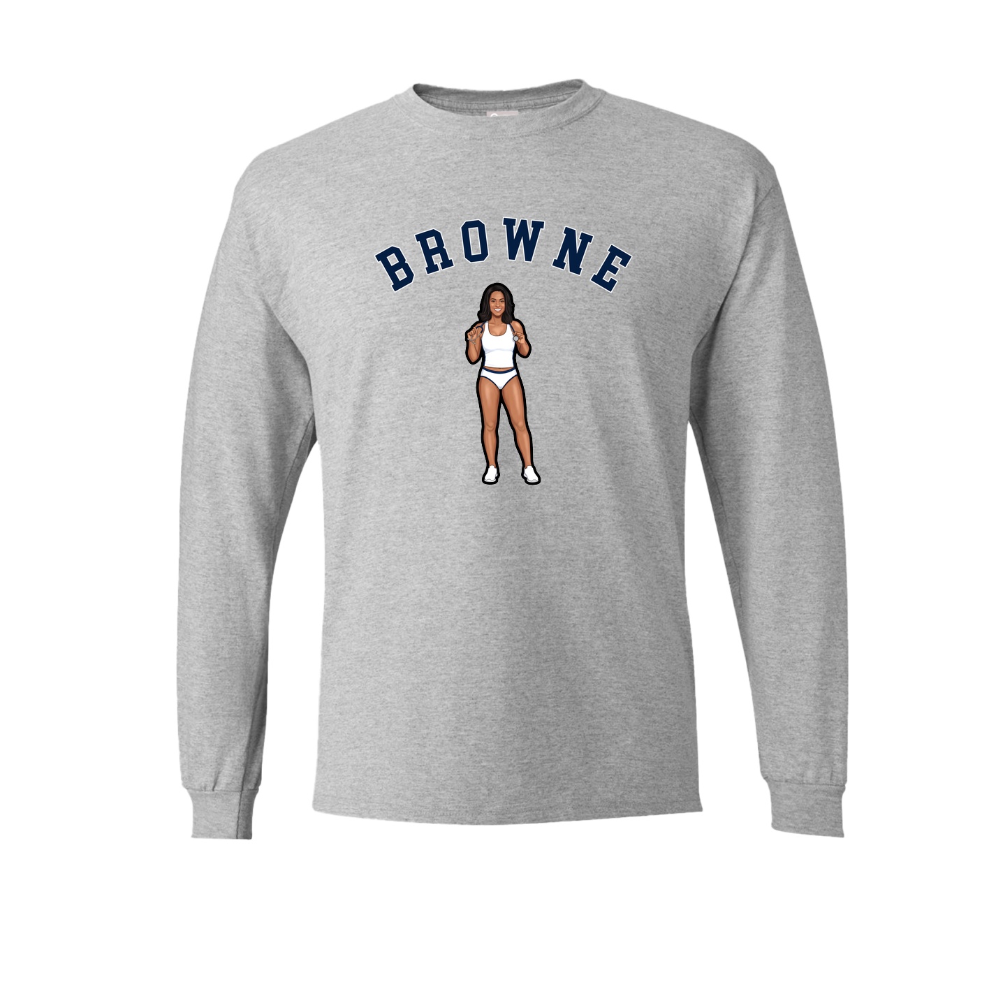 Long Sleeve Tee — Shirsey Arch in Grey