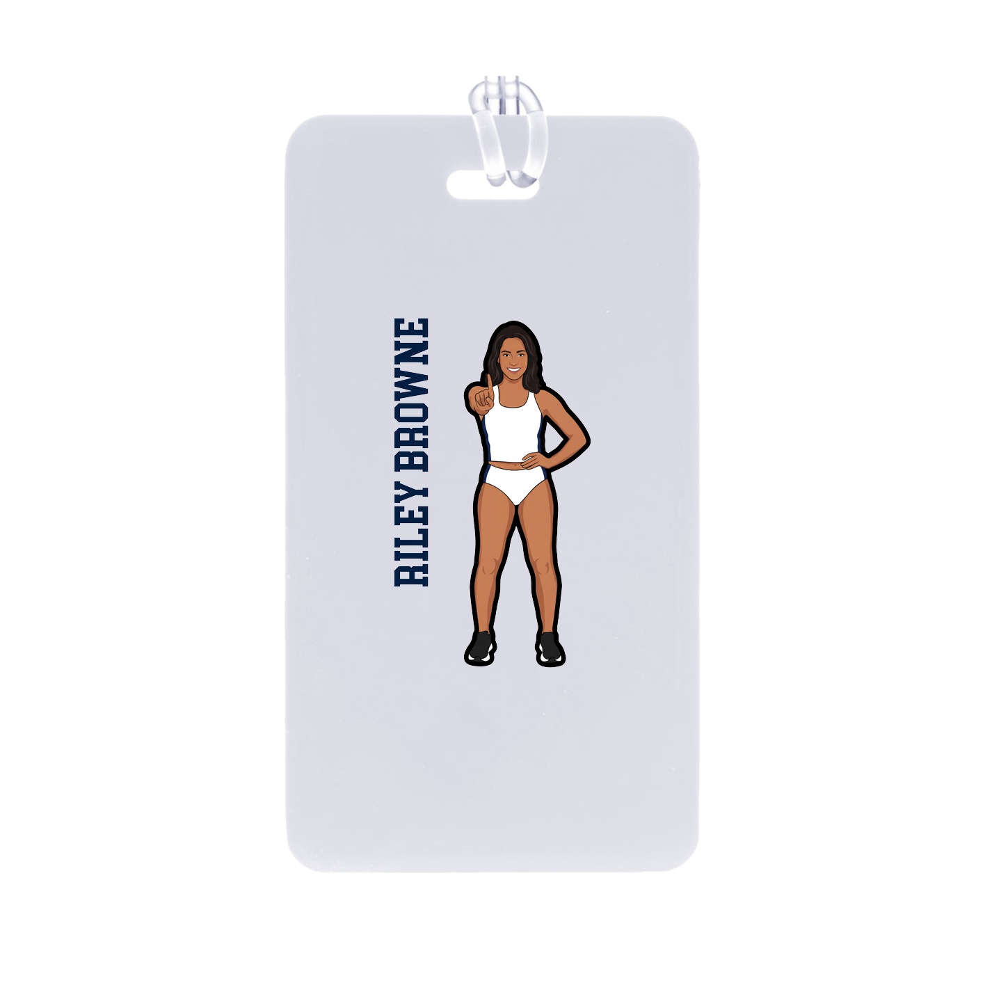 Bag Tag — Name Vertical in Classic