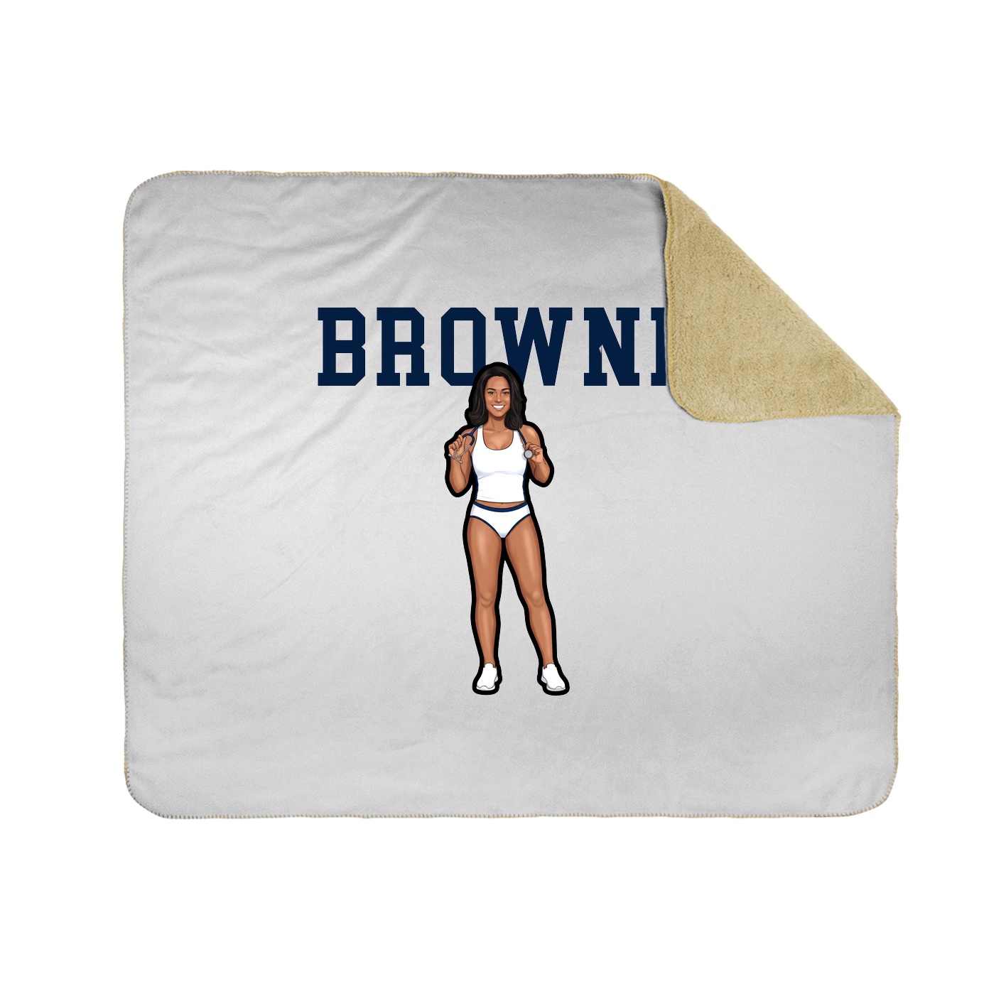 Throw Blanket — Shirsey in White