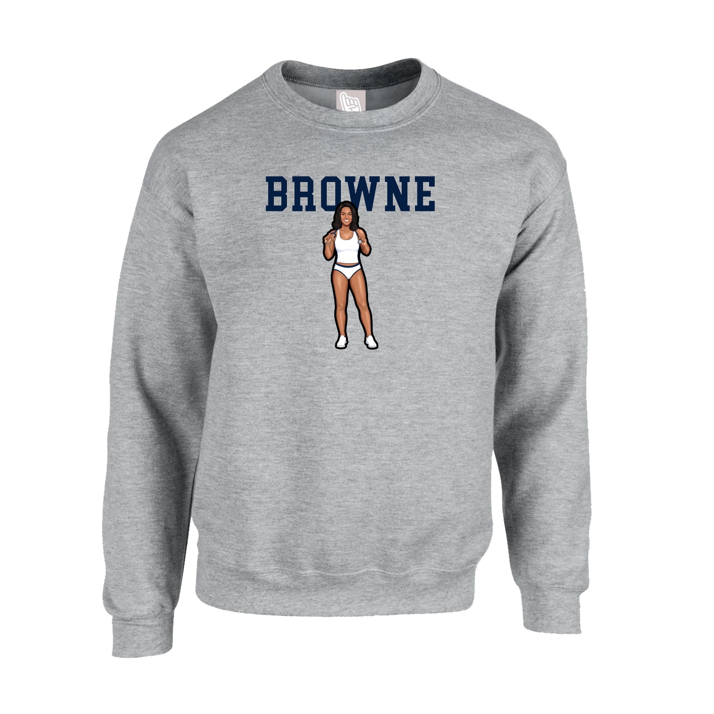 Fleece Crew — Shirsey in Grey