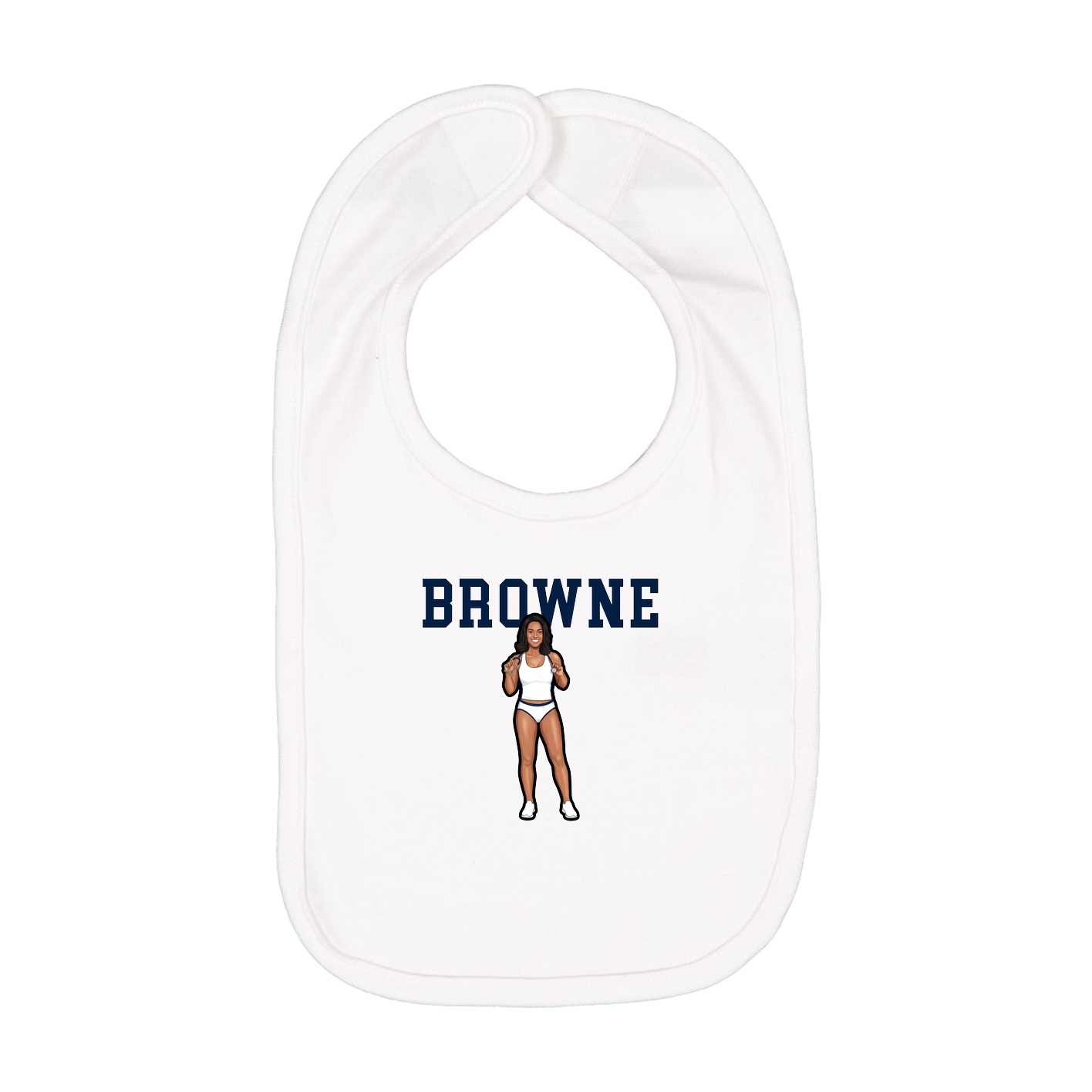 Infant Bib — Shirsey in White