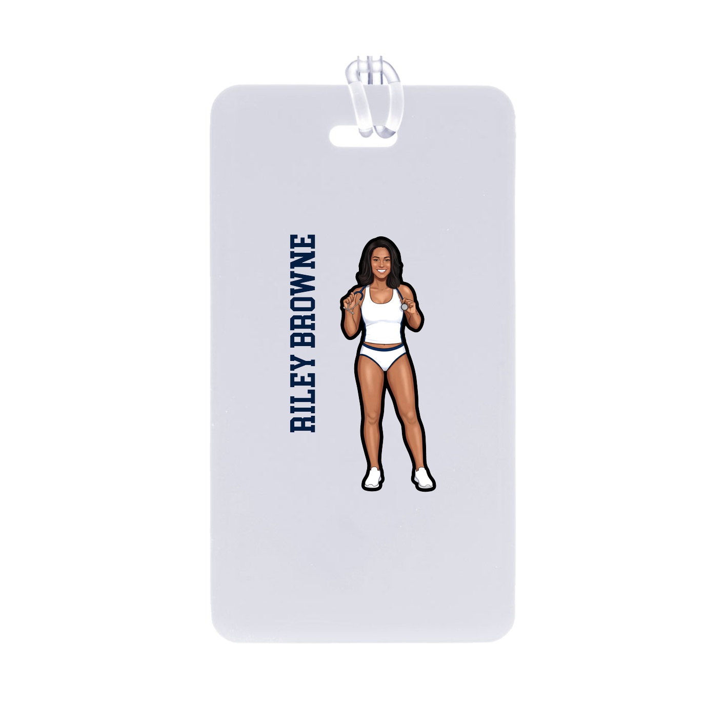 Bag Tag — Name Vertical in Classic