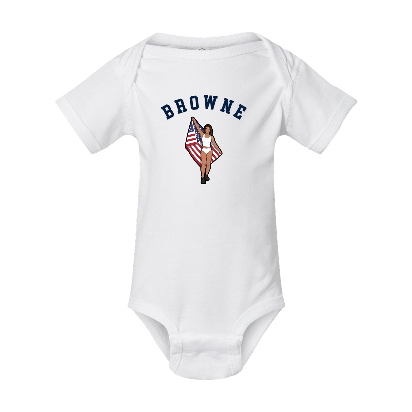 Baby Onesie — Shirsey Arch in White