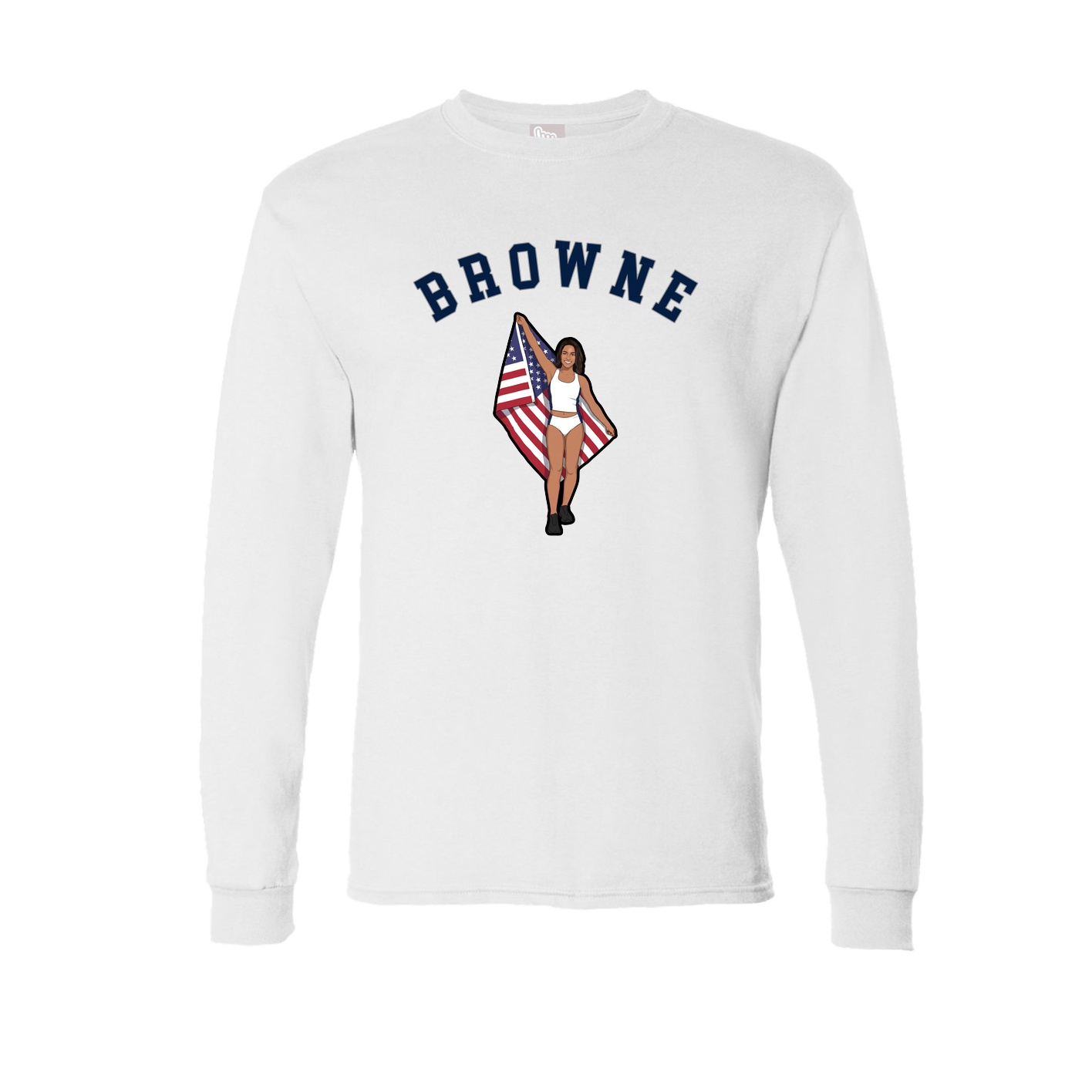 Long Sleeve Tee — Shirsey Arch in White