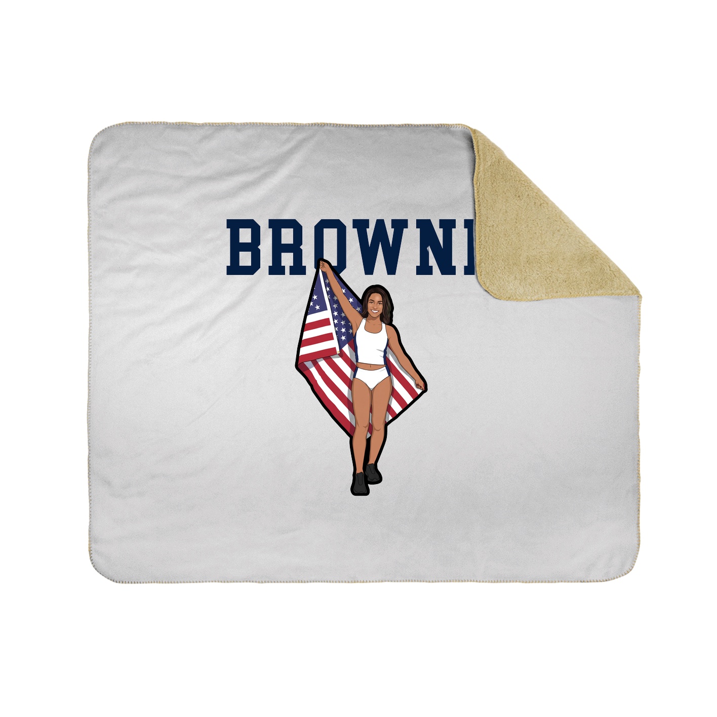 Throw Blanket — Shirsey in White