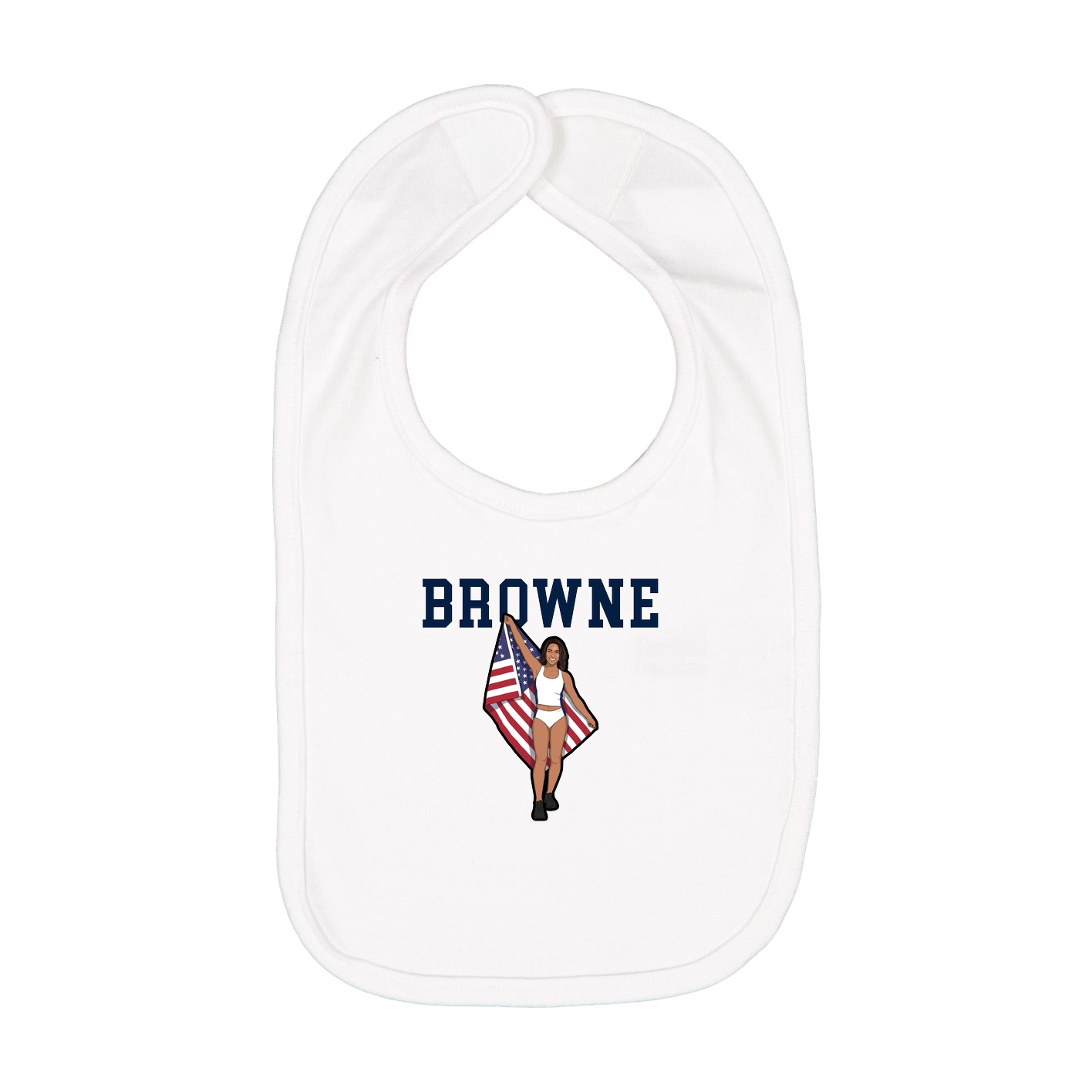 Infant Bib — Shirsey in White
