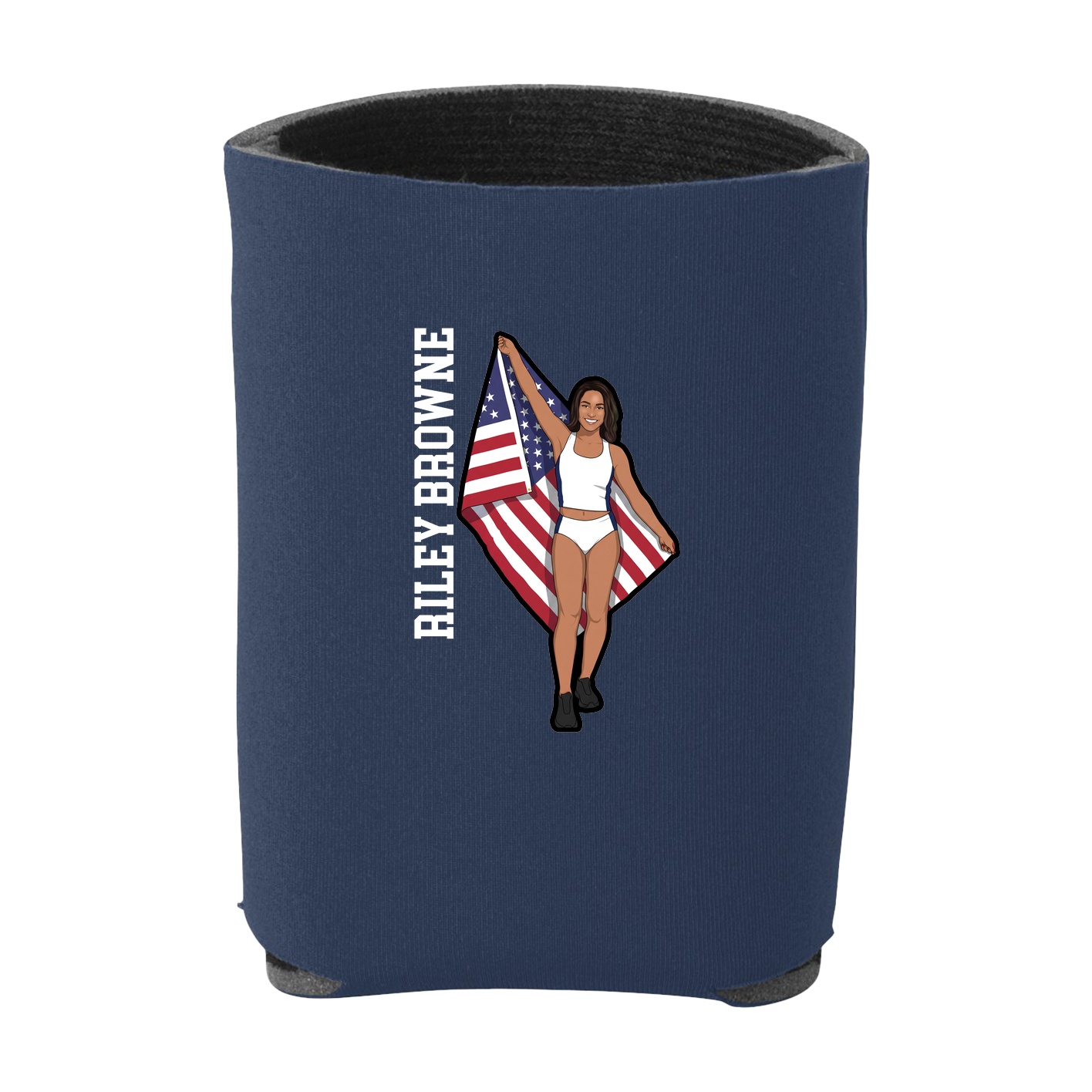 Can Holder — Name Vertical in Navy