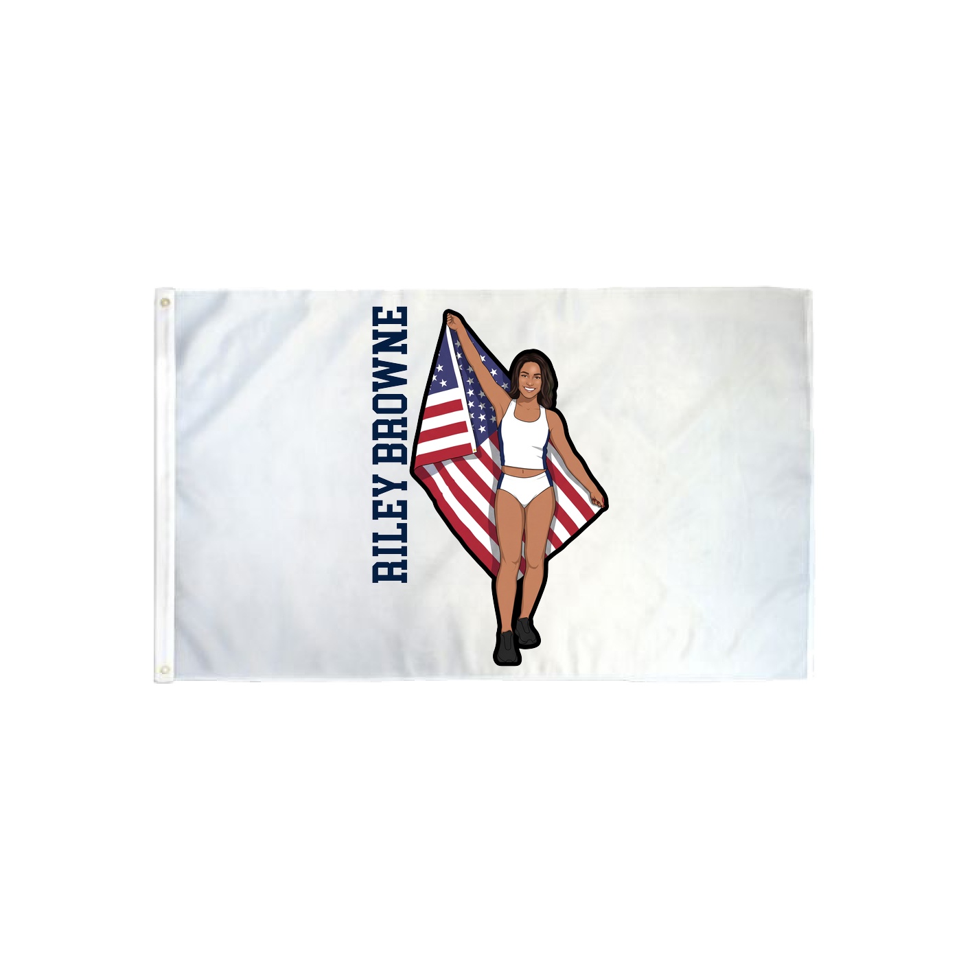 3x5 Flag — Name Vertical in Classic