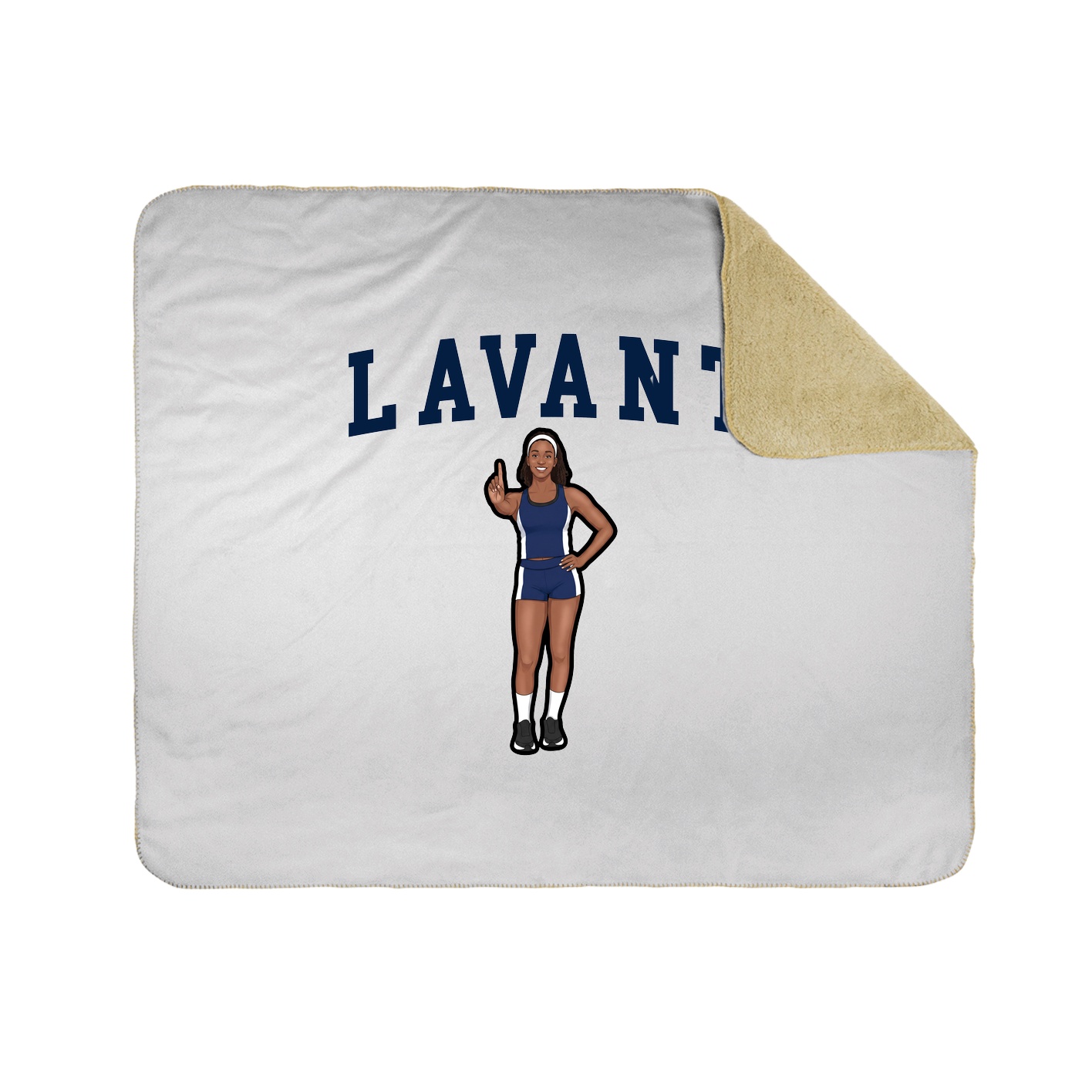 Throw Blanket — Shirsey in White