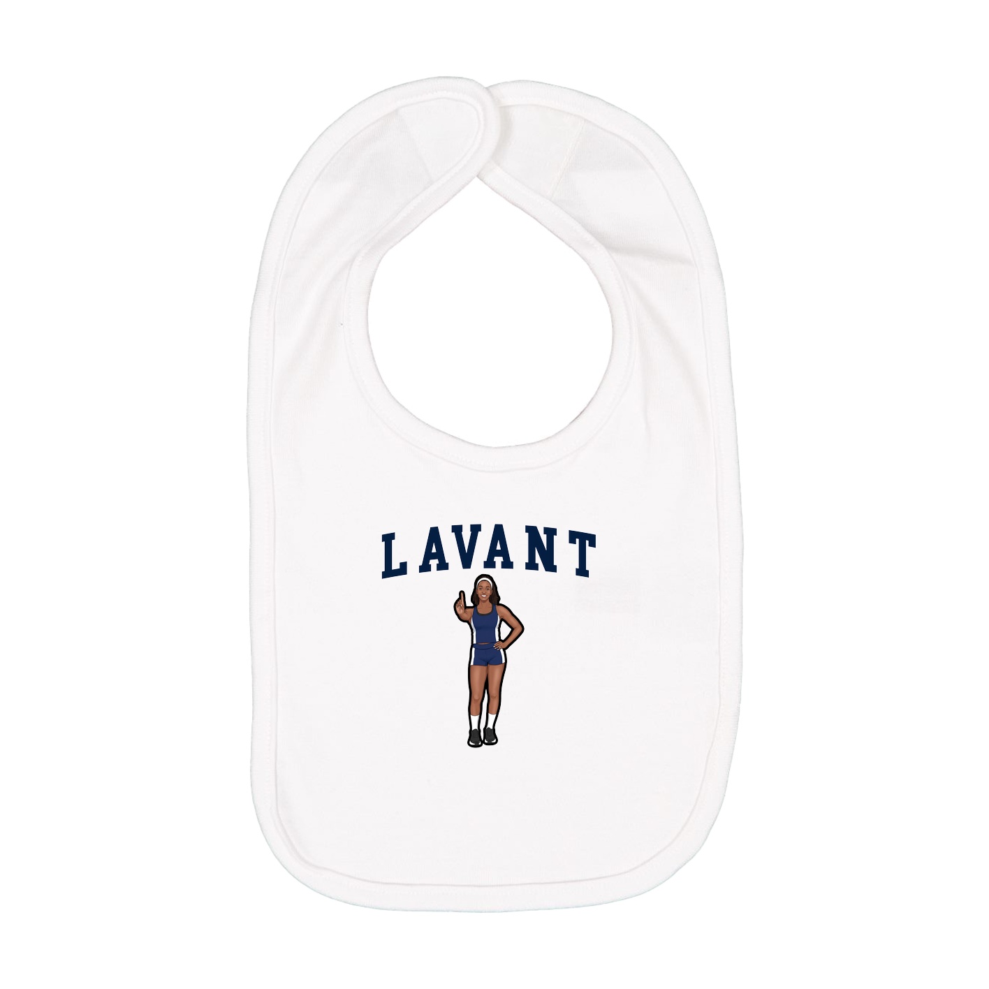 Infant Bib — Shirsey in White