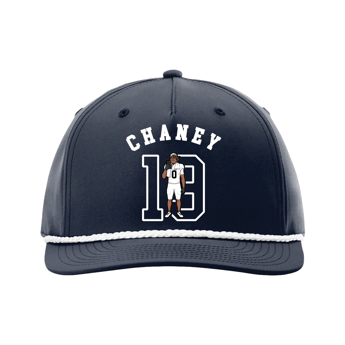 Five-Panel Classic Rope Cap — Shirsey Arch in Navy