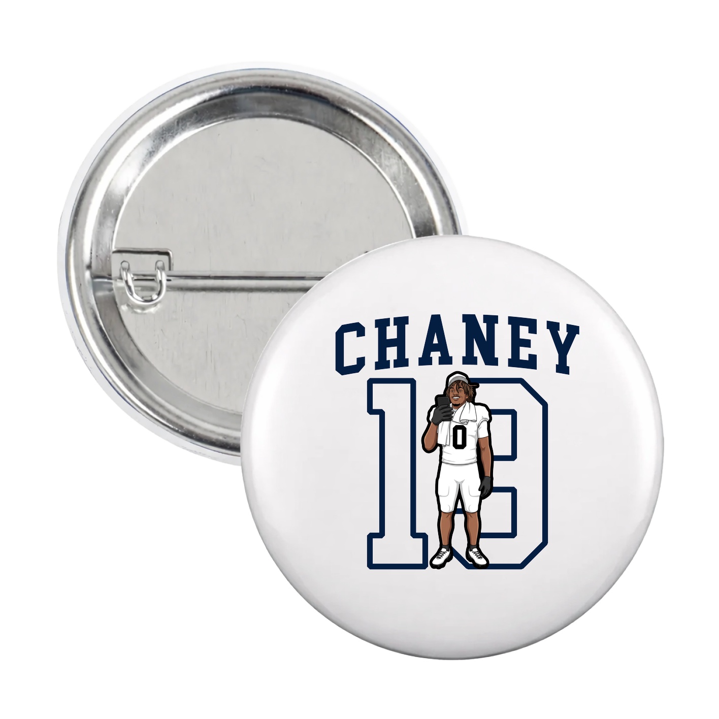 Game Day Button — Shirsey in White