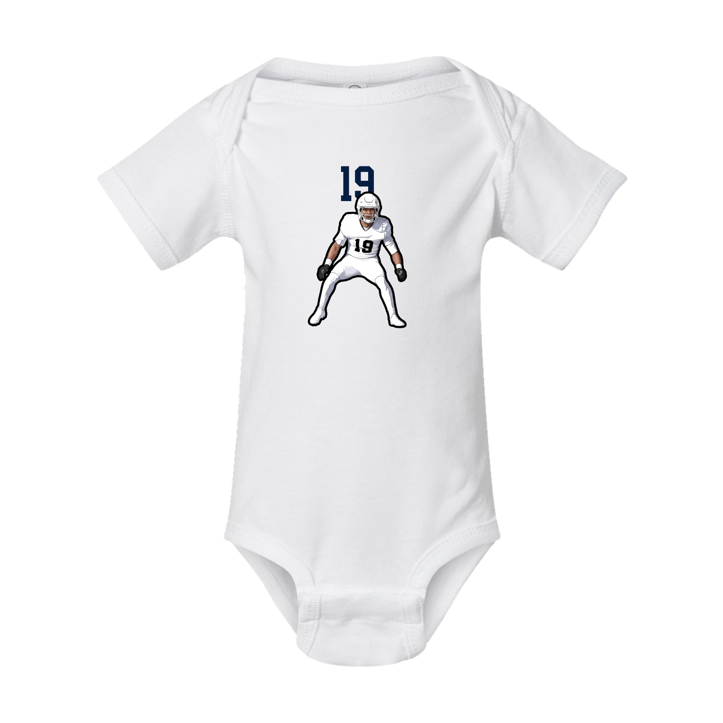 Baby Onesie — Number Top in White
