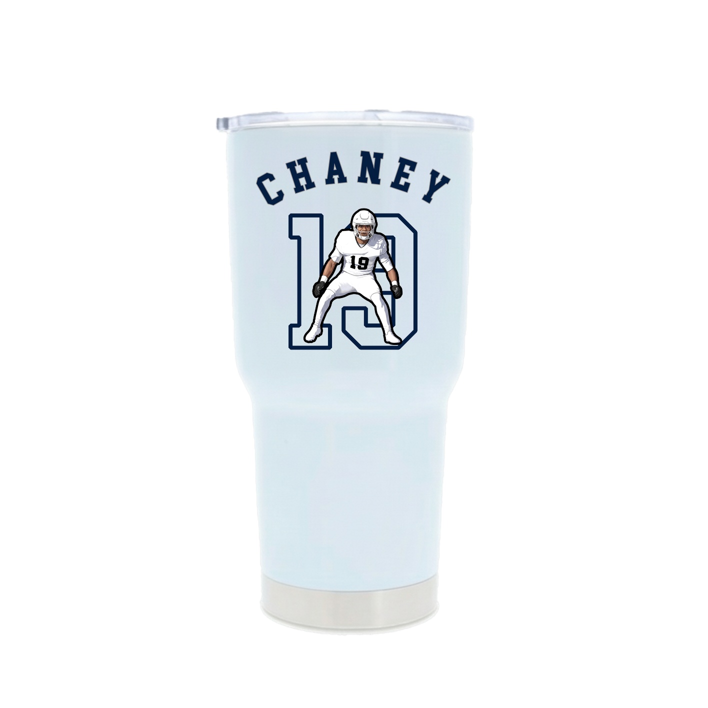 30oz Stainless Steel Tumbler — Shirsey Arch in White