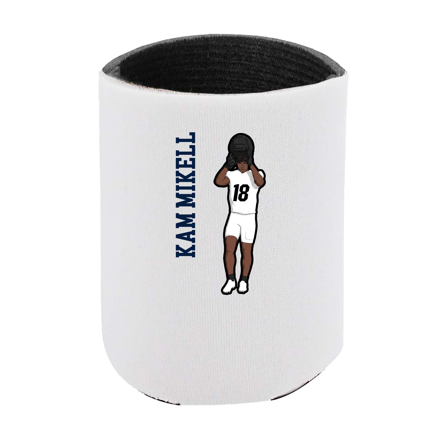 Can Holder — Name Vertical in White