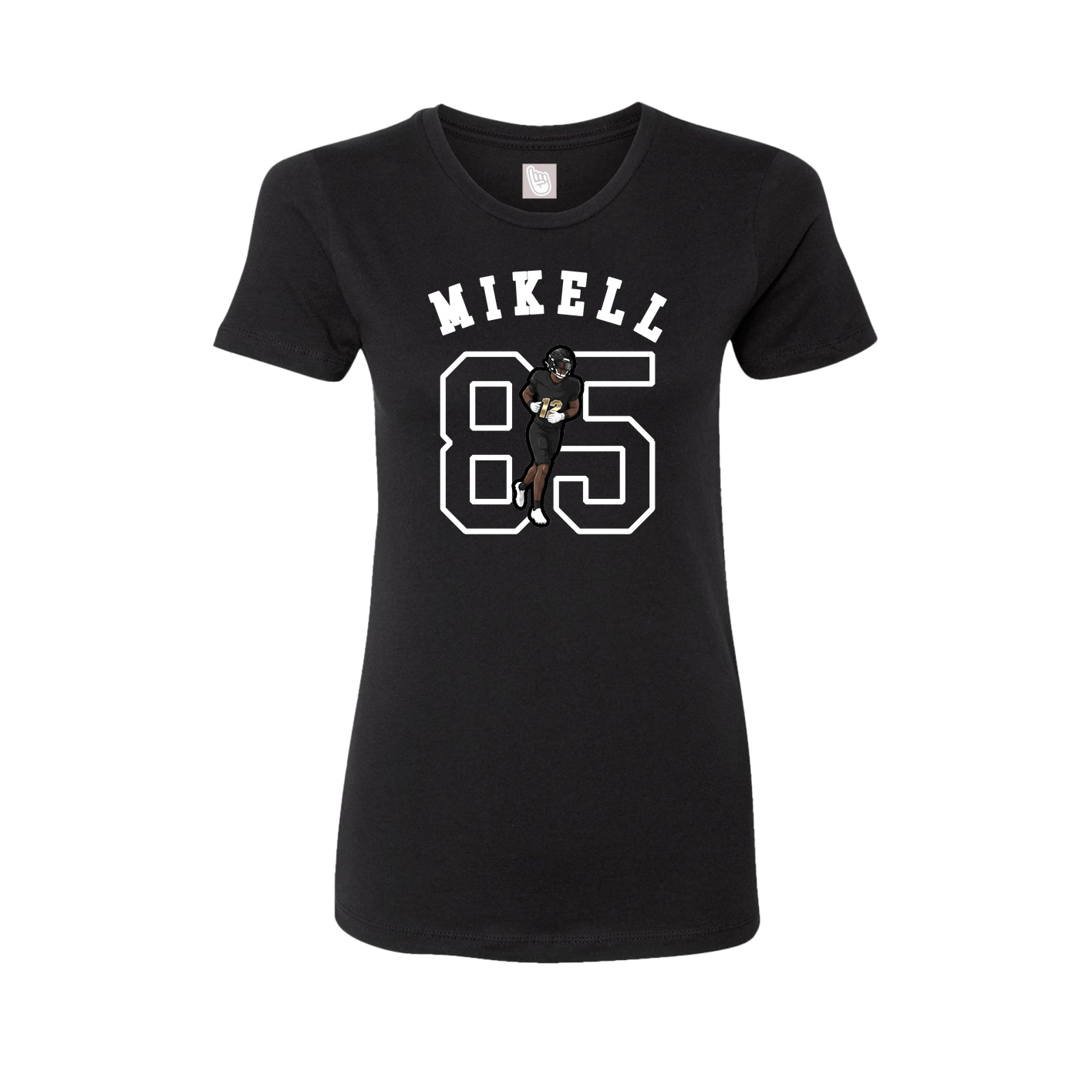 Fitted Women's Tee — Shirsey Arch in Black