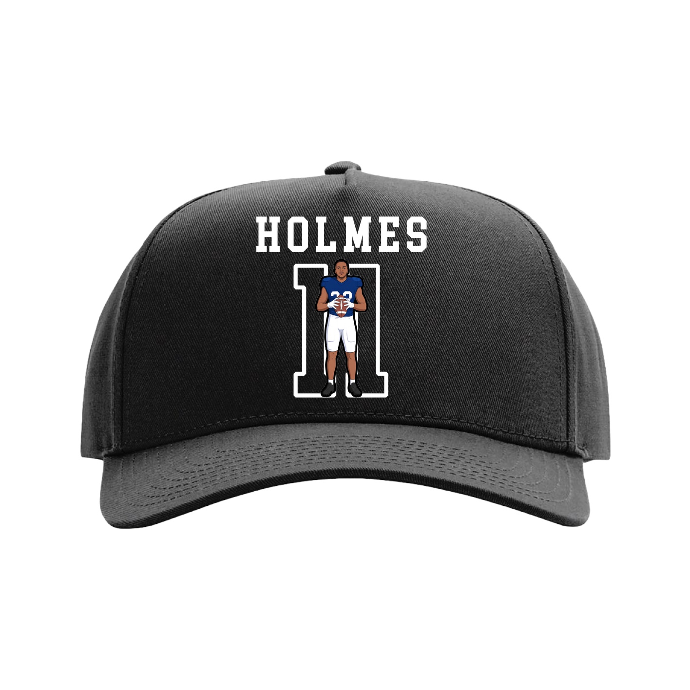 Full Fabric Five-Panel Champ Cap — Shirsey in Black