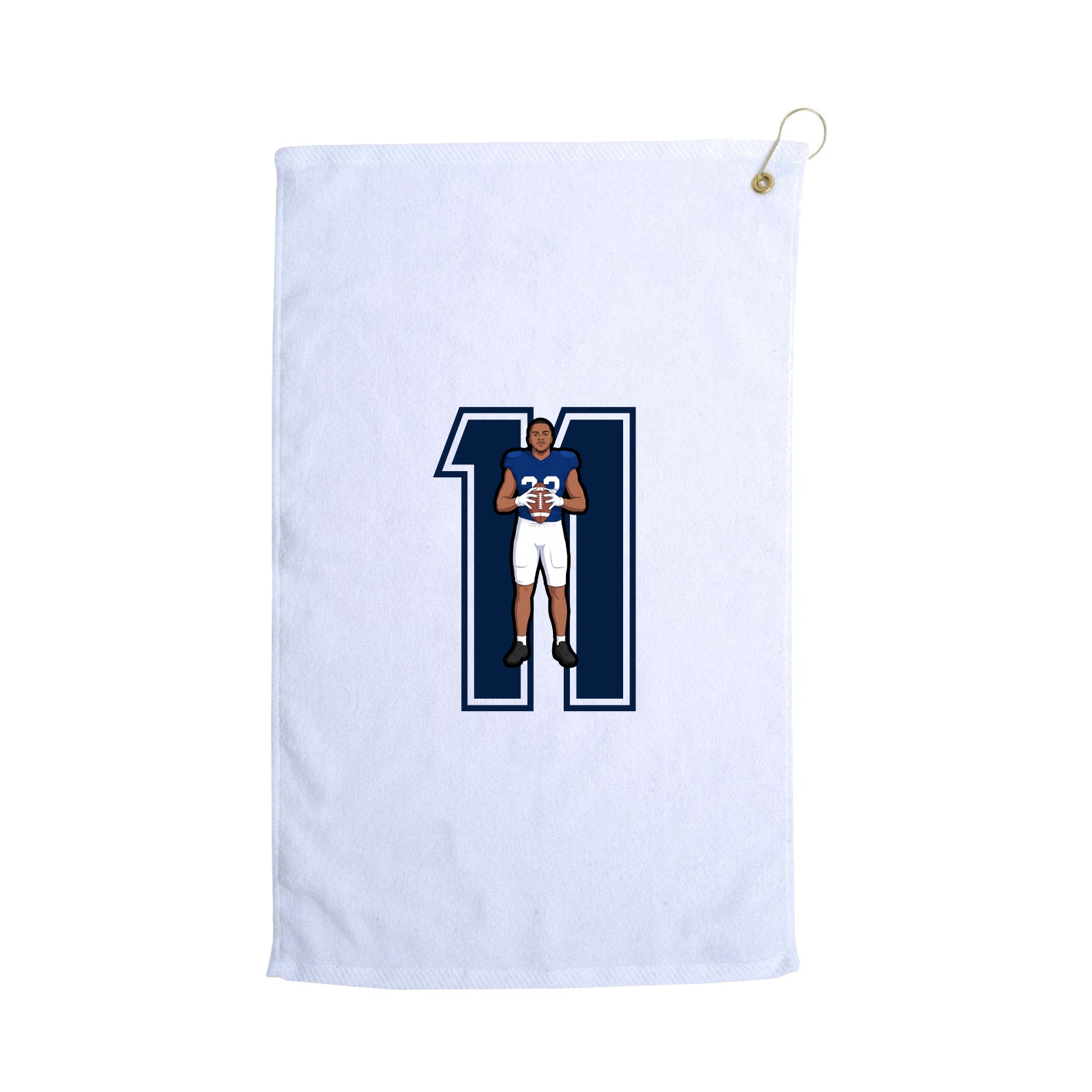 Golf Towel — Number in White