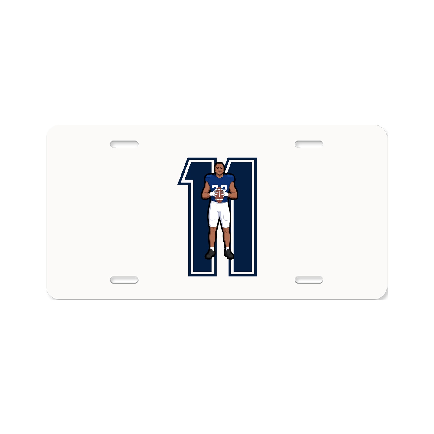 License Plate — Number in Classic