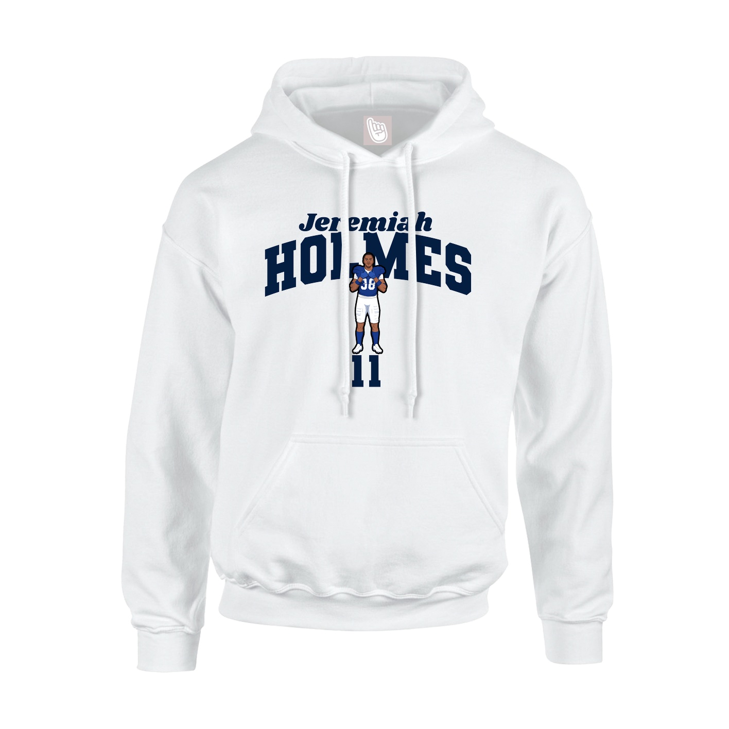 Hoodie — Signature Arch in White