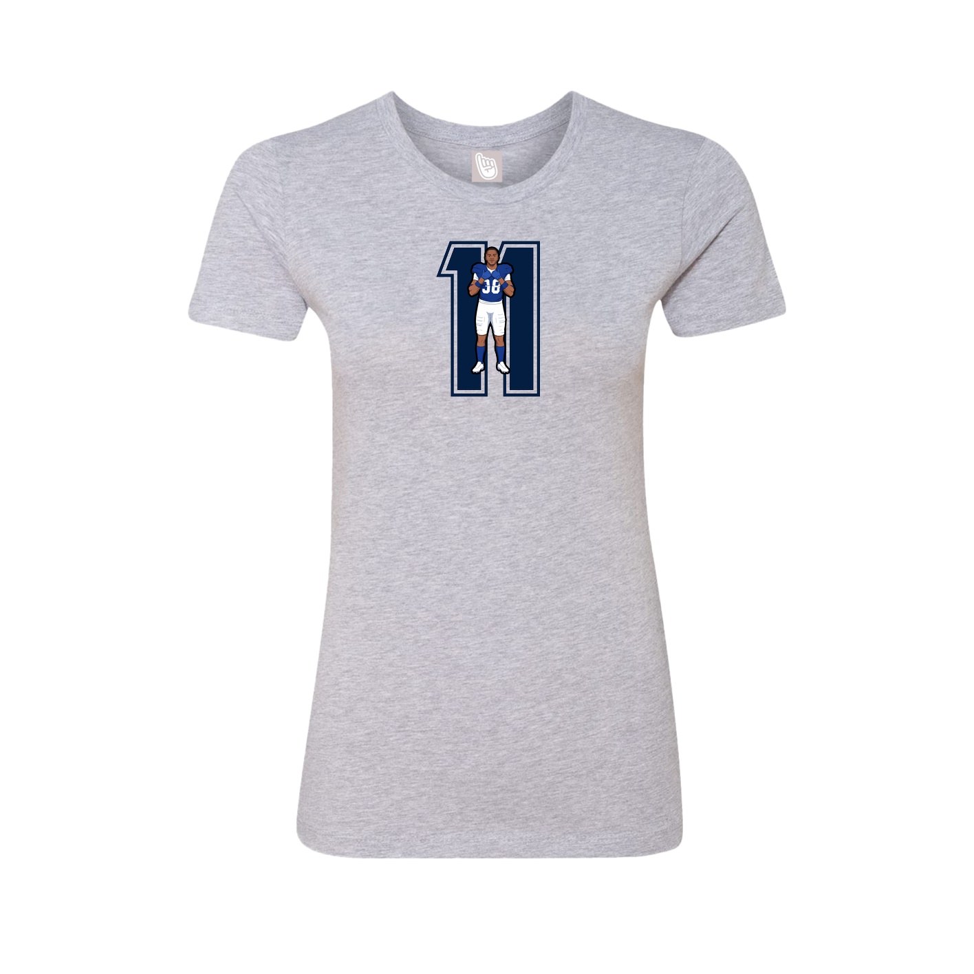 Womens Tee — Number in Grey