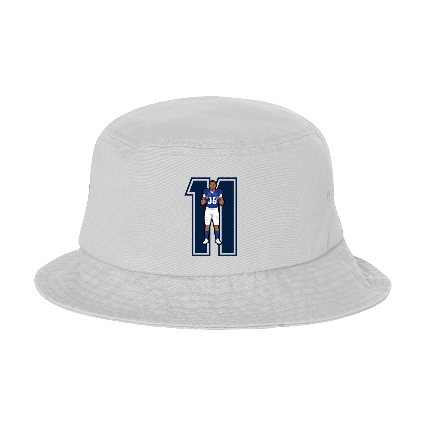 Bucket Cap — Number in White