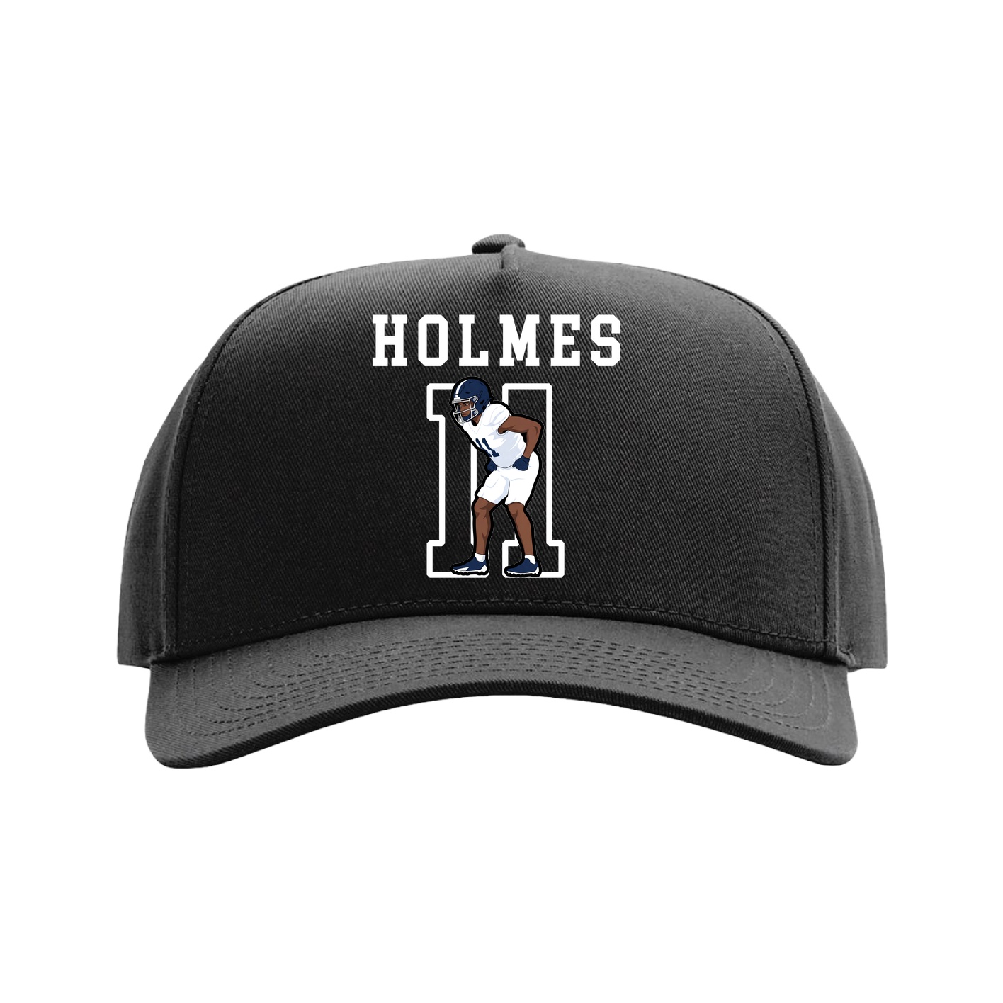 Full Fabric Five-Panel Champ Cap — Shirsey in Black