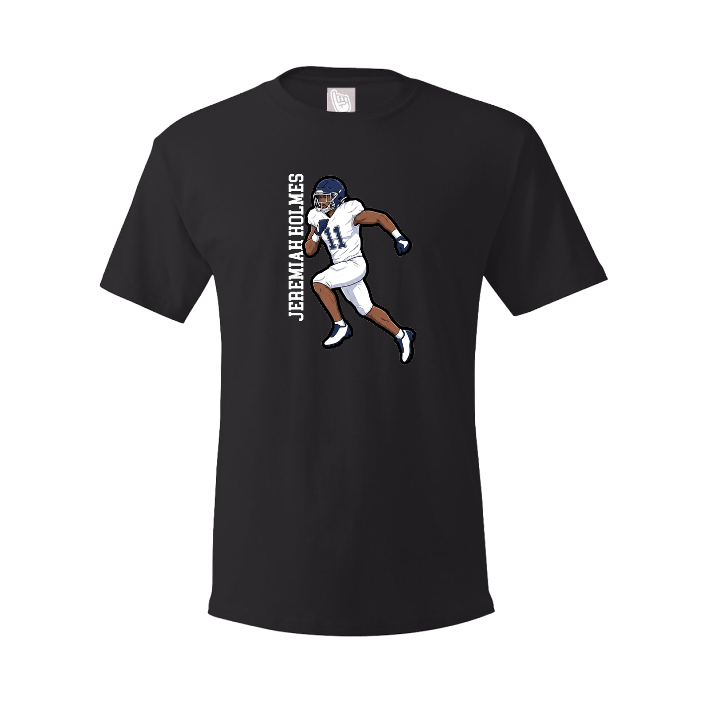 Tee — Name Vertical in Black