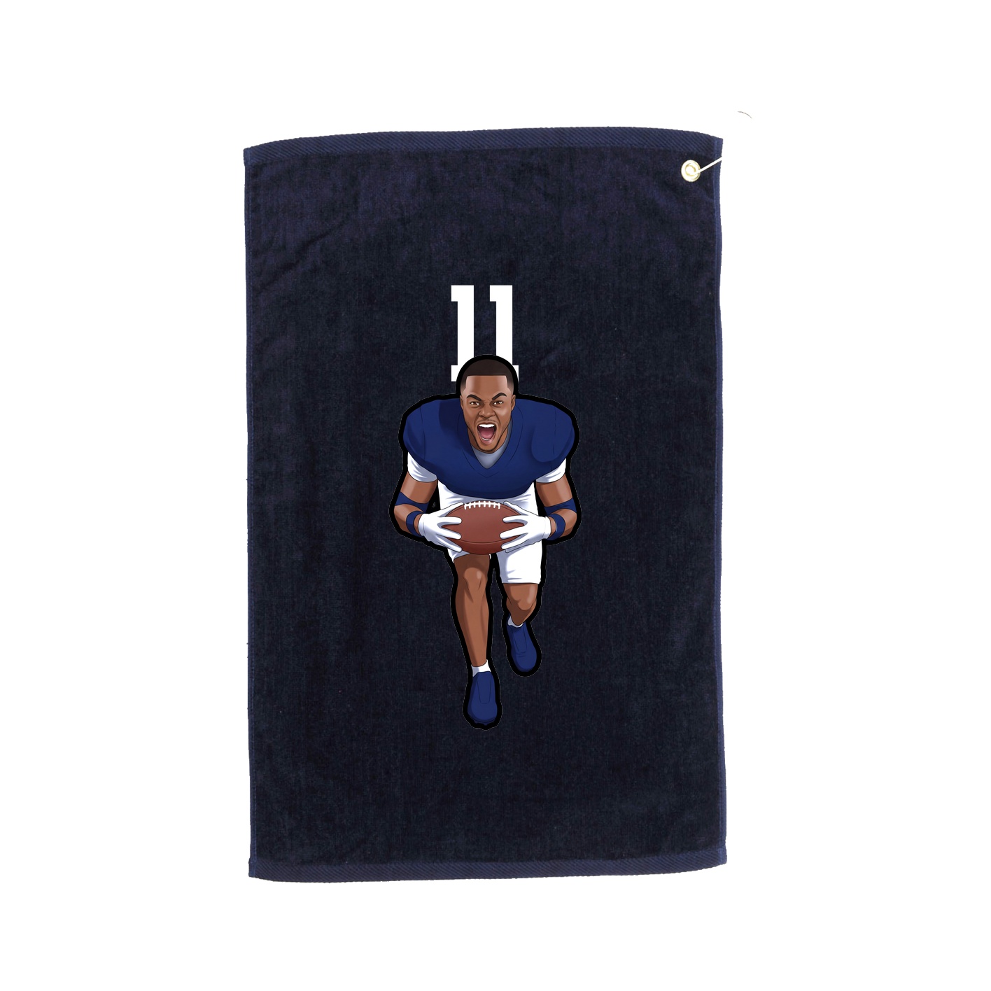 Golf Towel — Number Top in Navy